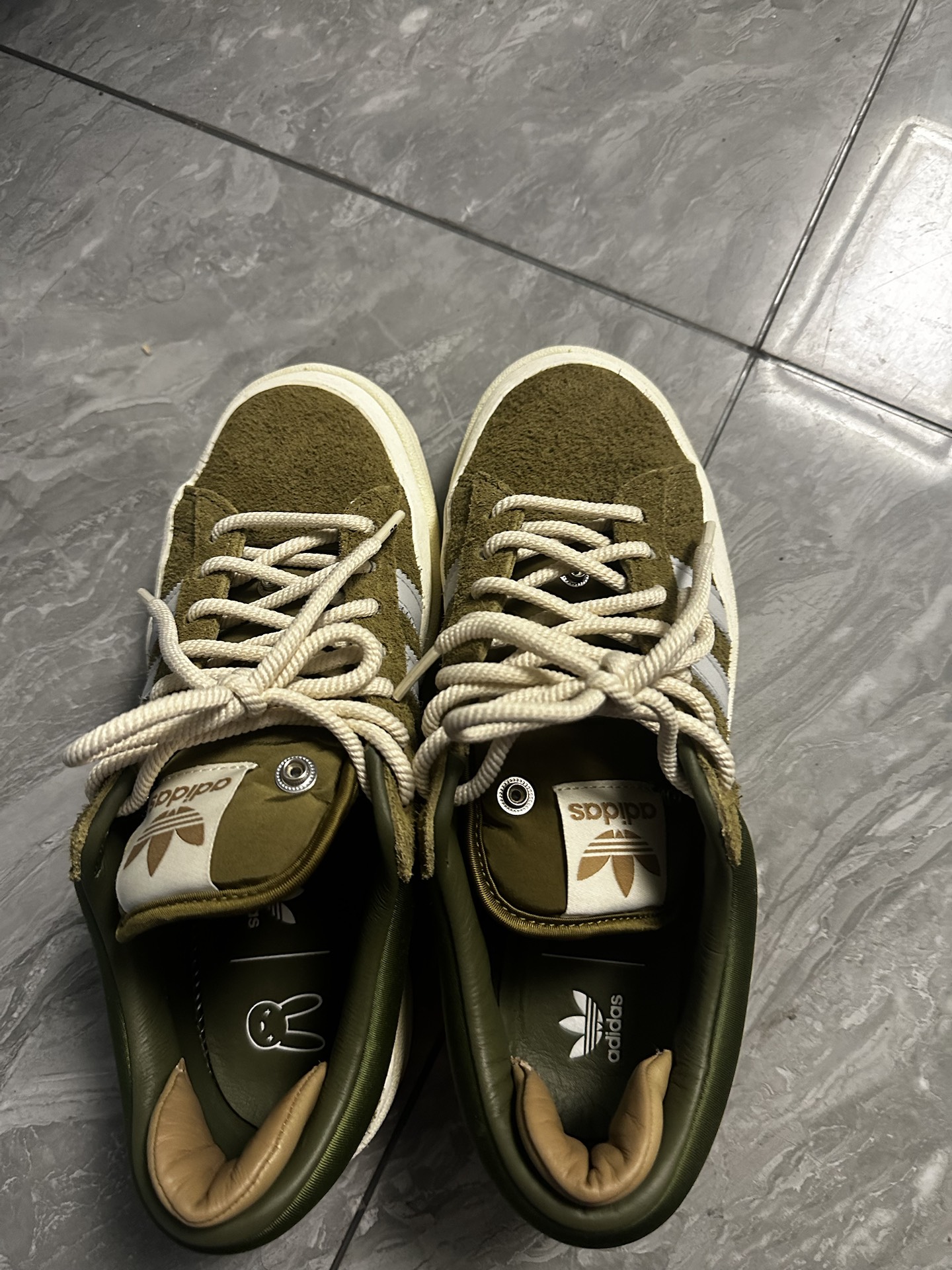 custom review-Adidas Originals x Bad Bunny Campus Bad Bunny противоскользящий устойчивый к истиранию легкий низкий топ