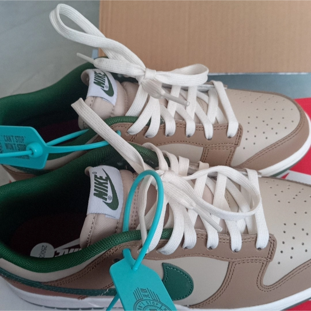 custom review-Nike Dunk Low Топ Скейтборд Кроссовки Унисекс Бежевый Коричневый Зеленый