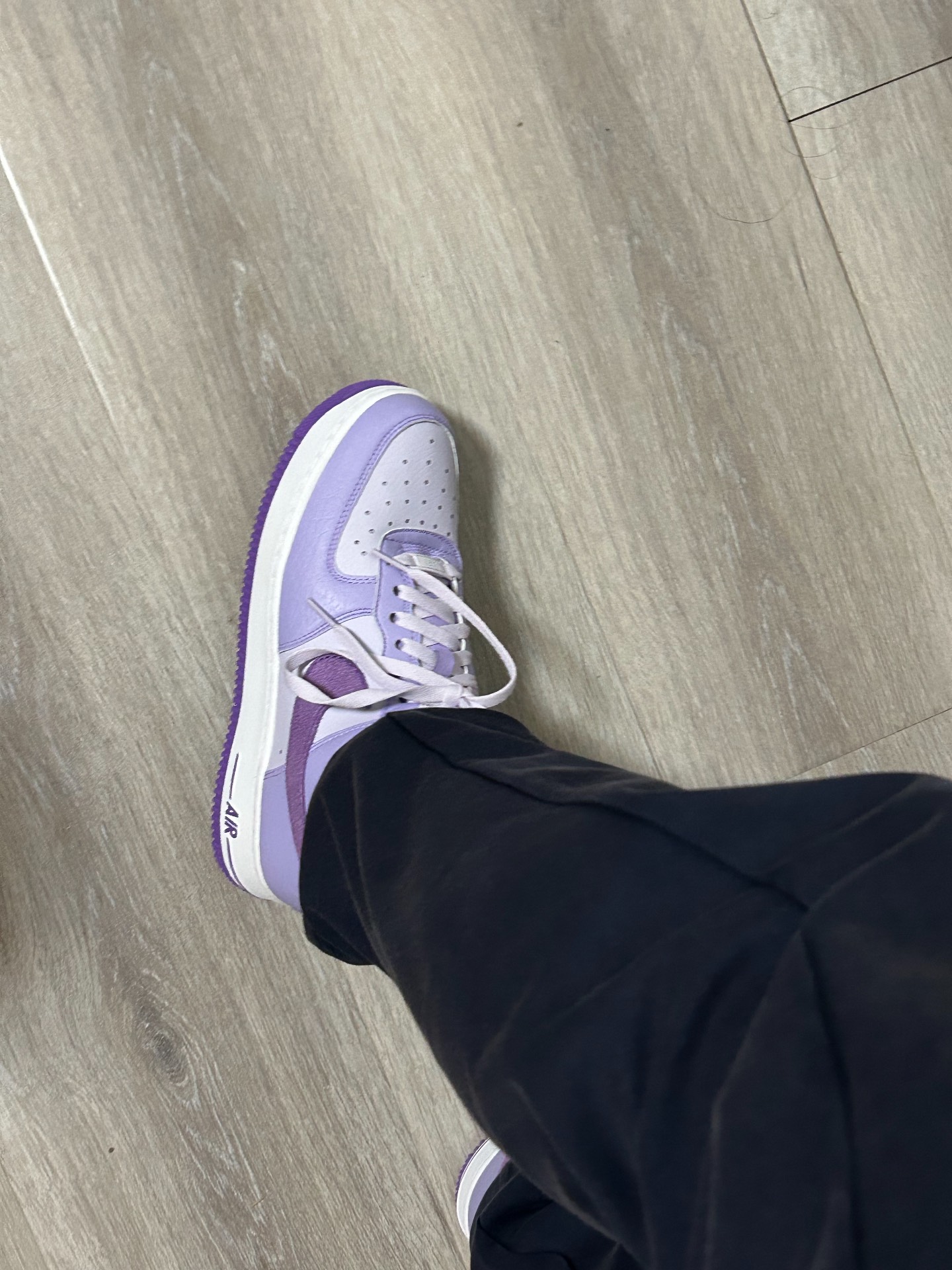 custom review-Nike Air FORCE 1 Low Топ Скейтборд Кроссовки Женские Синий Белый Фиолетовый