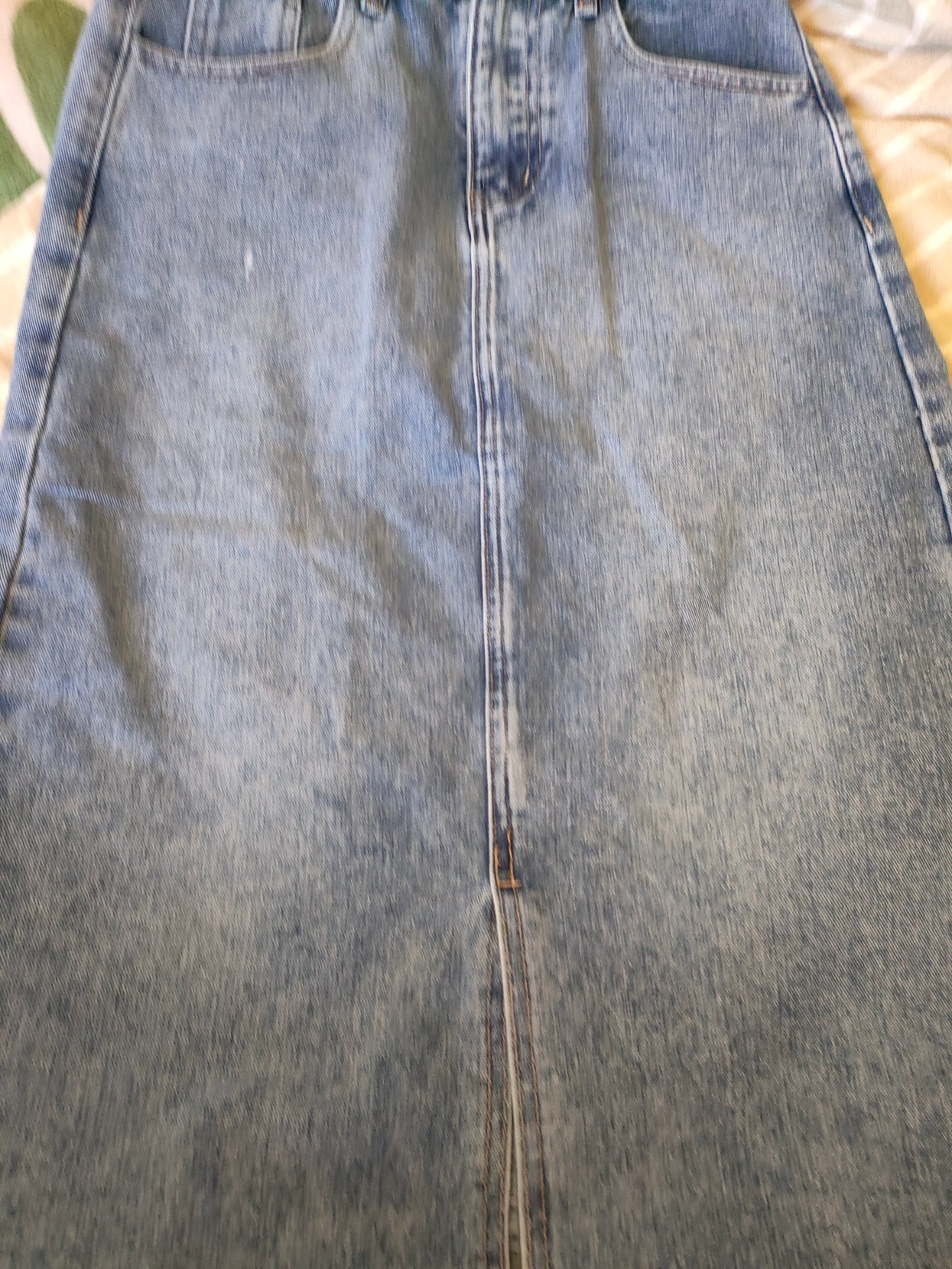 custom review-BALENO Джинсовая длинная юбка женская синяя