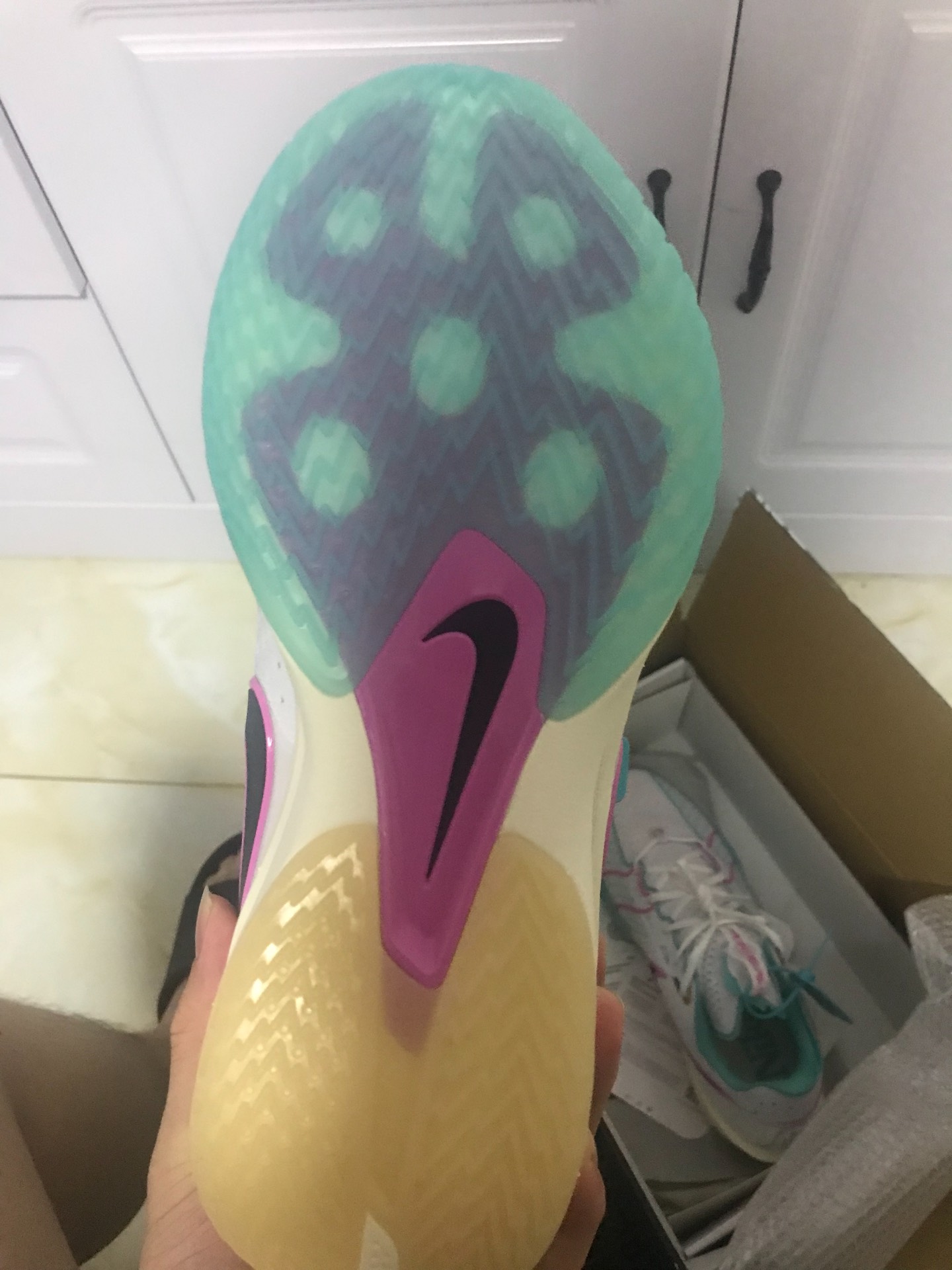 custom review-Nike Air Zoom G.T. Cut 3 Low Топ Баскетбольные кроссовки Унисекс Белый Синий