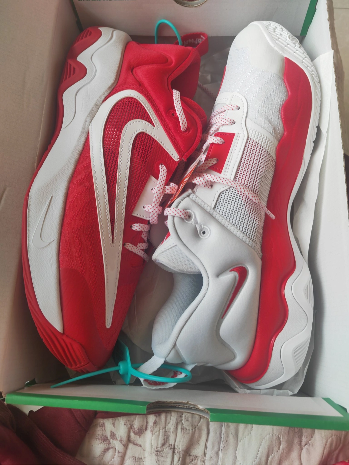 custom review-Nike Giannis Immortality 3 ASW EP Low Топ Баскетбольные кроссовки Мужской Белый Красный Азиатская версия