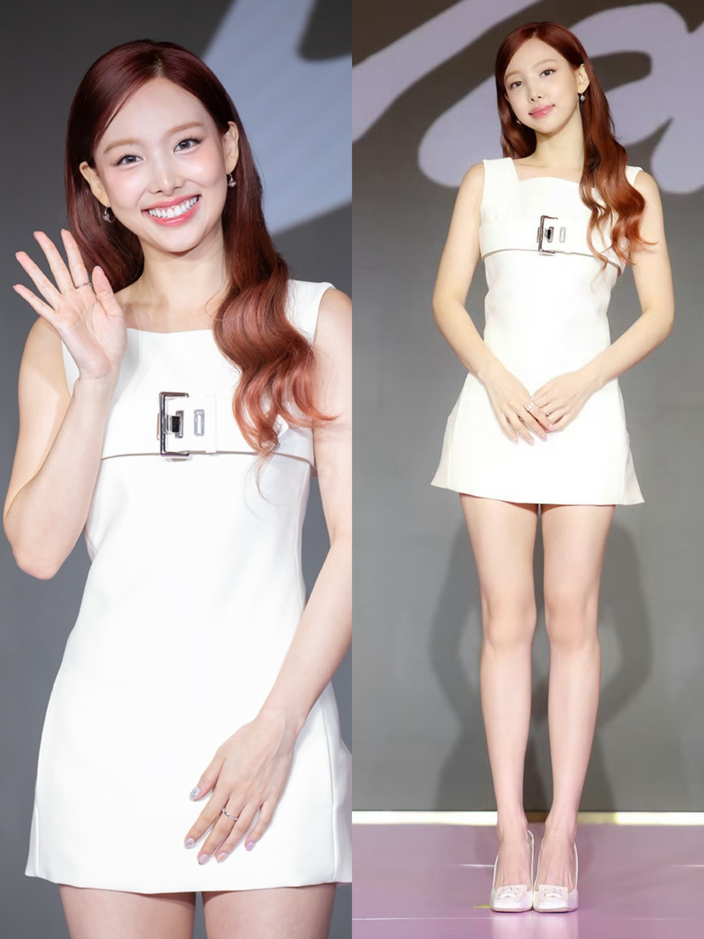 林娜琏迷你二辑《na》发布会造型!好美的脸,状态一百昏