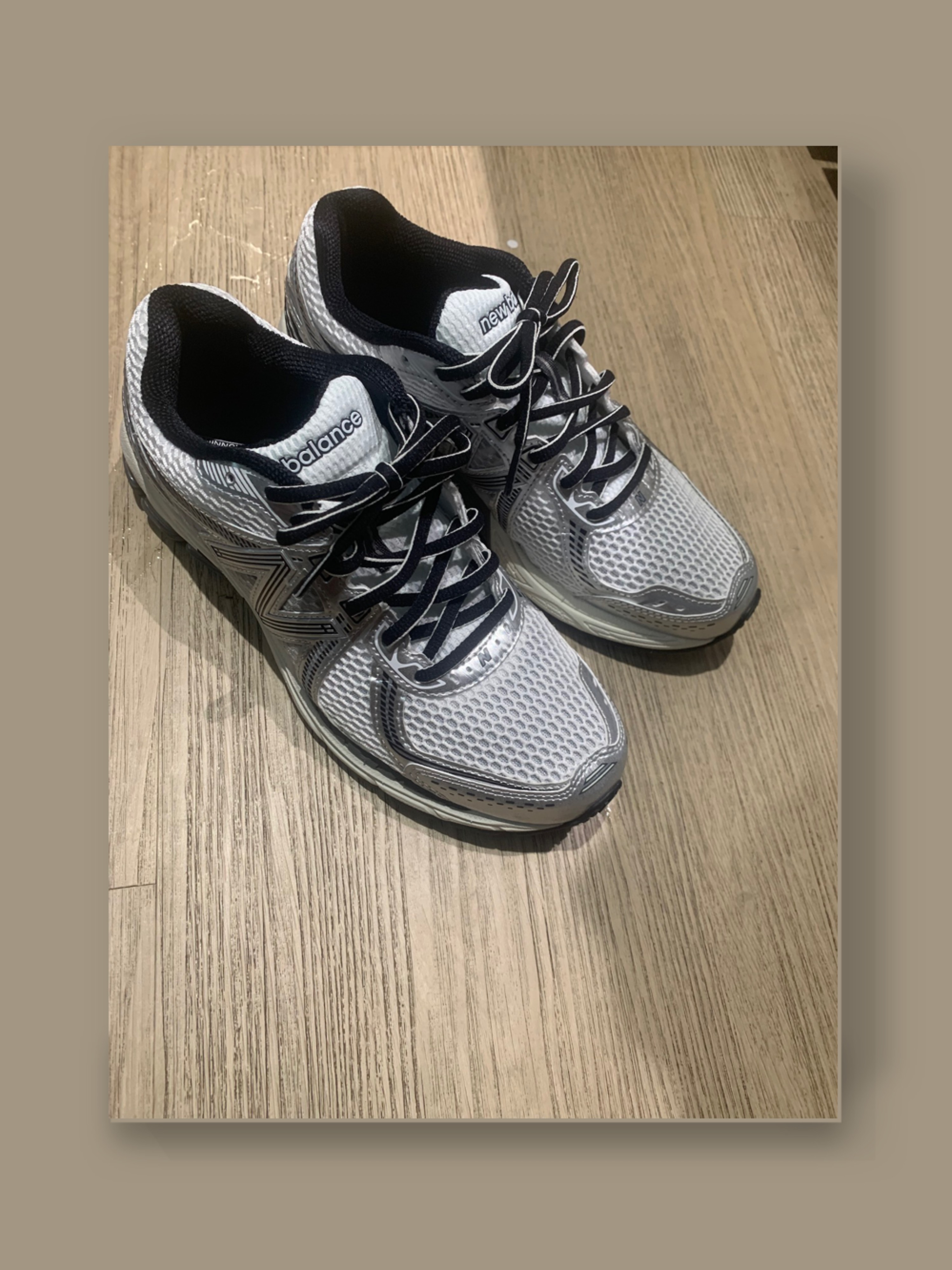 custom review-New Balance NB 860 v2 Амортизация Низкий Топ Беговые кроссовки Унисекс Серебристо-серый