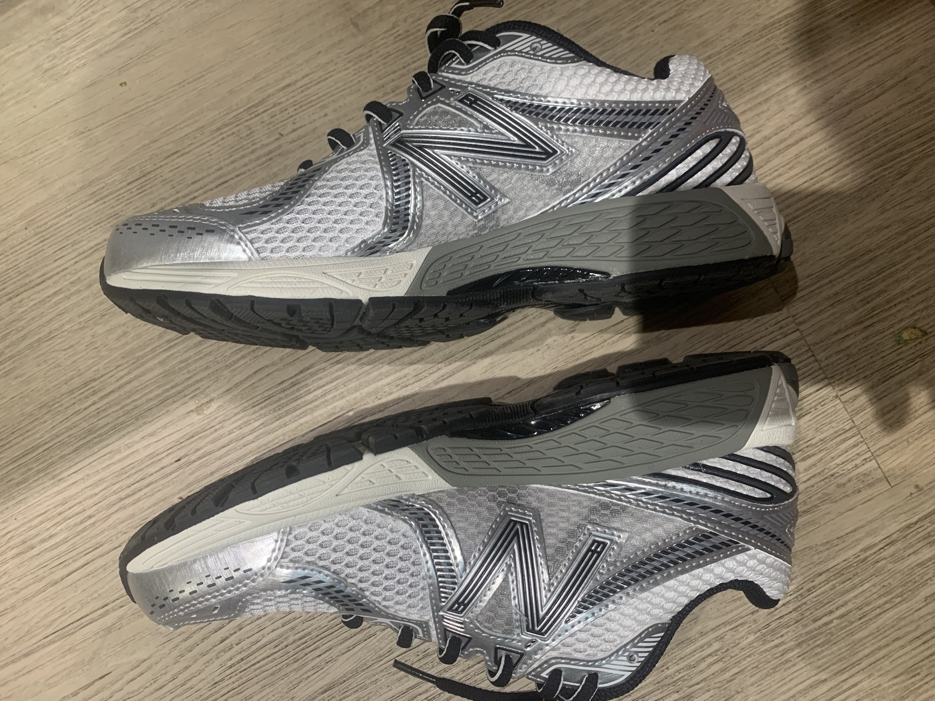 custom review-New Balance NB 860 v2 Амортизация Низкий Топ Беговые кроссовки Унисекс Серебристо-серый