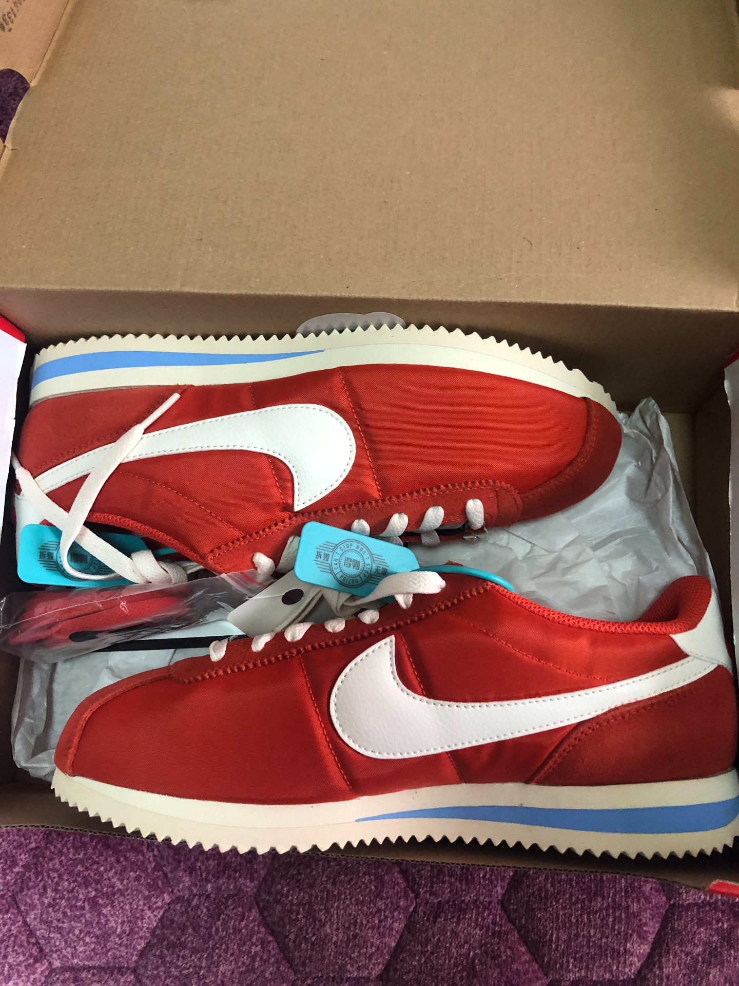 custom review-Nike Cortez Устойчивые к истиранию Низкие Топы Повседневные Городские Коммутирующие Беговые кроссовки Женские