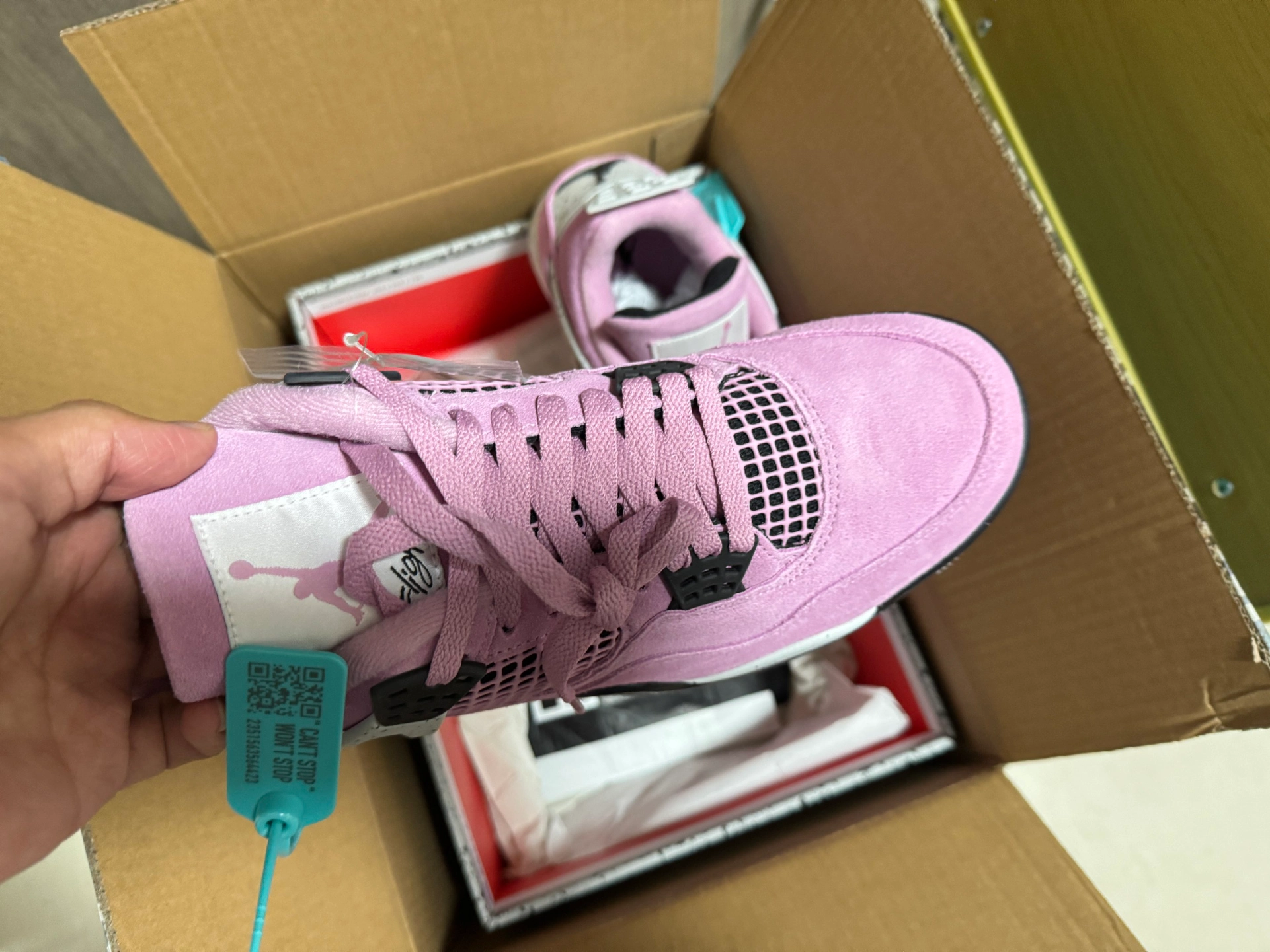 custom review-JORDAN 4 Retro Orchid Women's