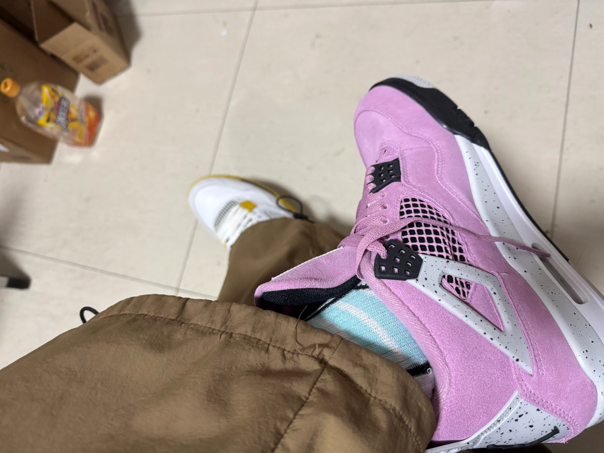 custom review-JORDAN 4 Retro Orchid Women's