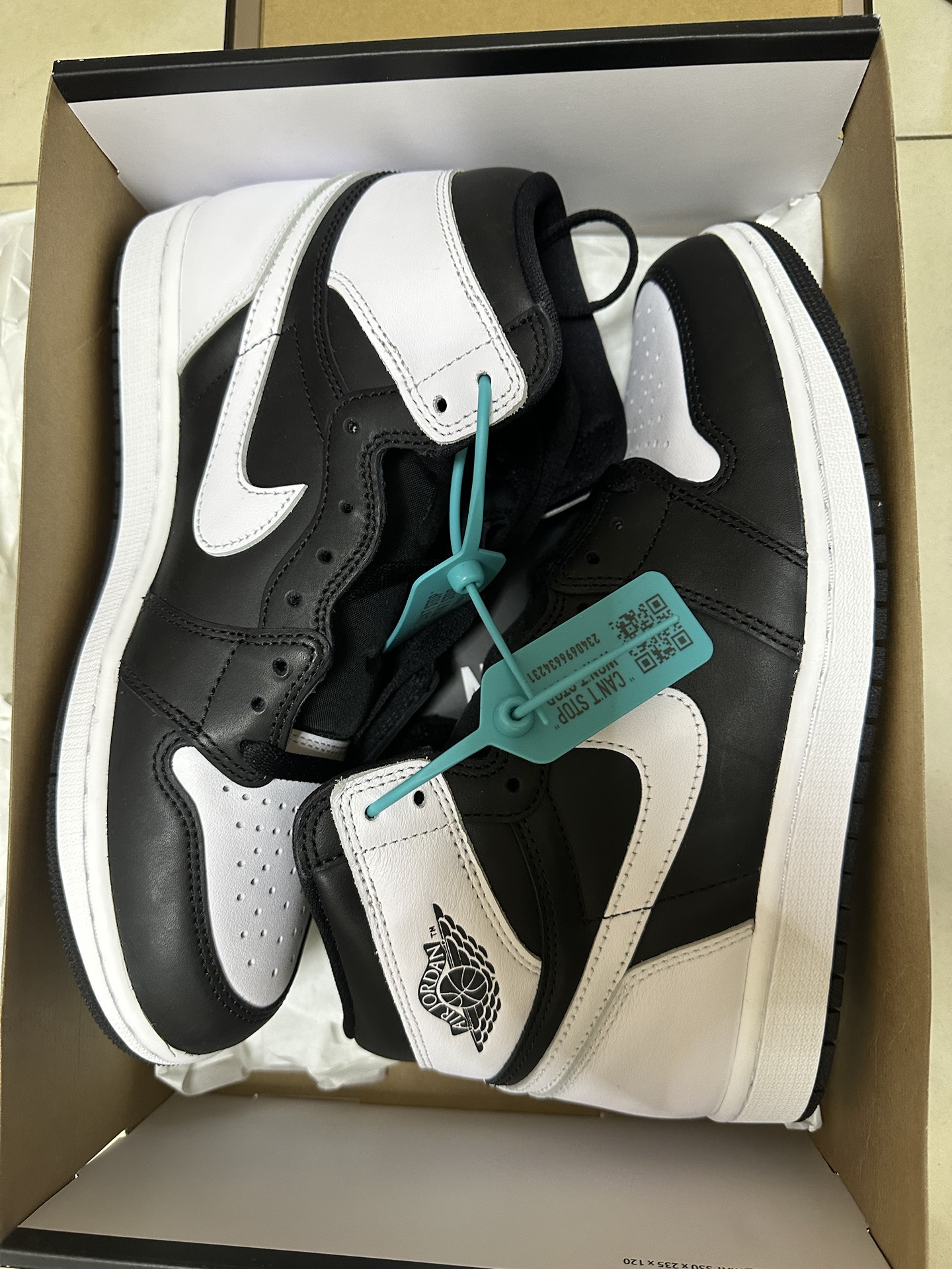 custom review-Jordan Air Jordan 1 High OG 'Черный белый' Высокий топ Винтажные баскетбольные кроссовки Мужской Белый черный