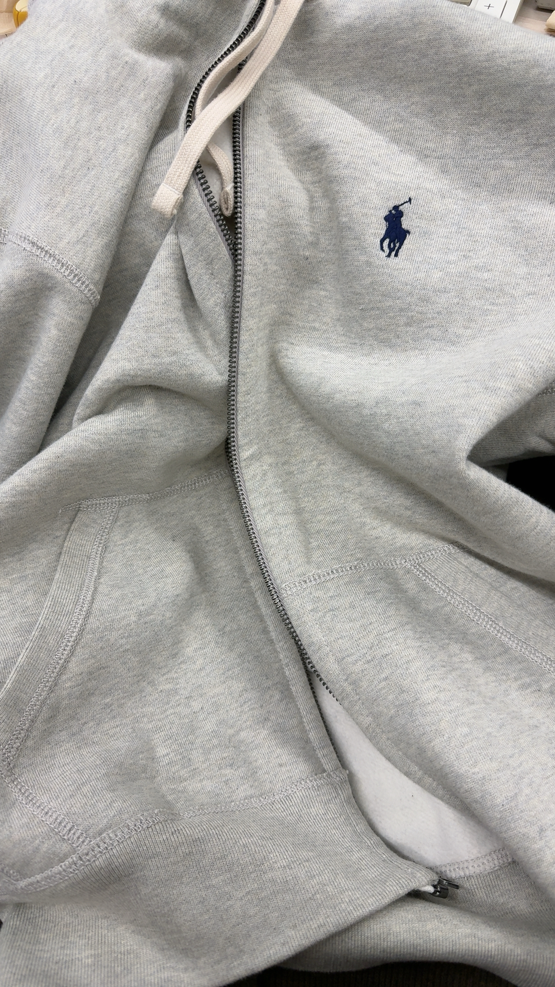 custom review-Polo Ralph Lauren SS22 Толстовка Мужской Светло-Серый