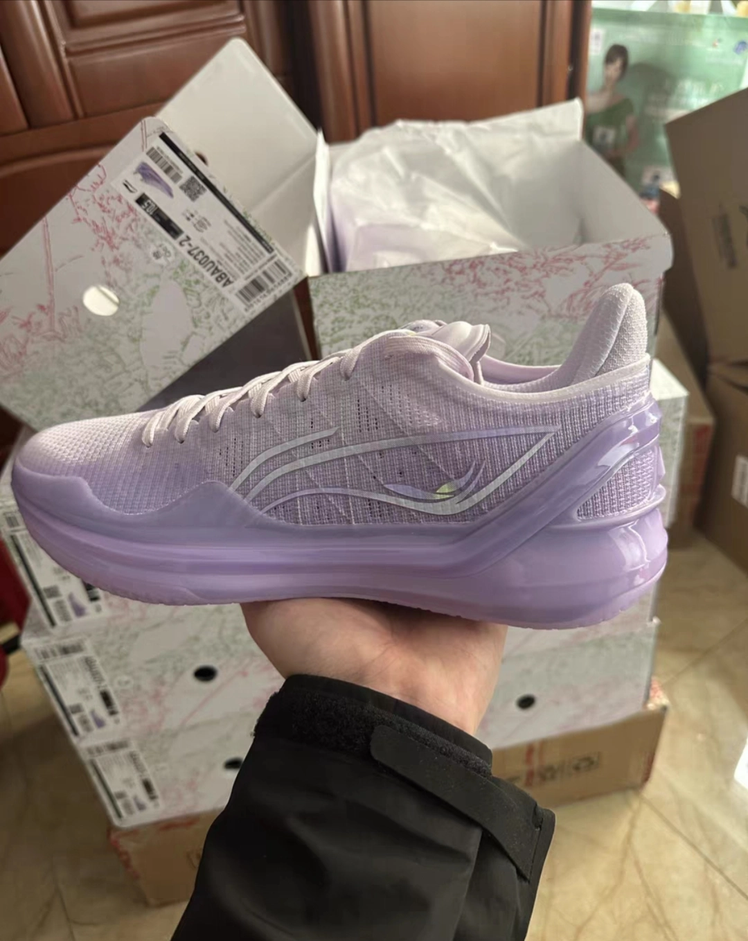 custom review-LINING Blade 4V2 Basketball Shoes Men's Low Top Vero Rose Purple/Light Elegance Purple