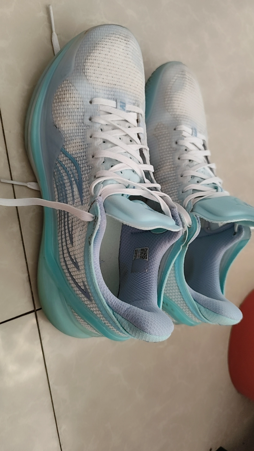 custom review-LINING Blade 4V2 Basketball Shoes Men's Low top Island Blue/Snow Cyan Purple