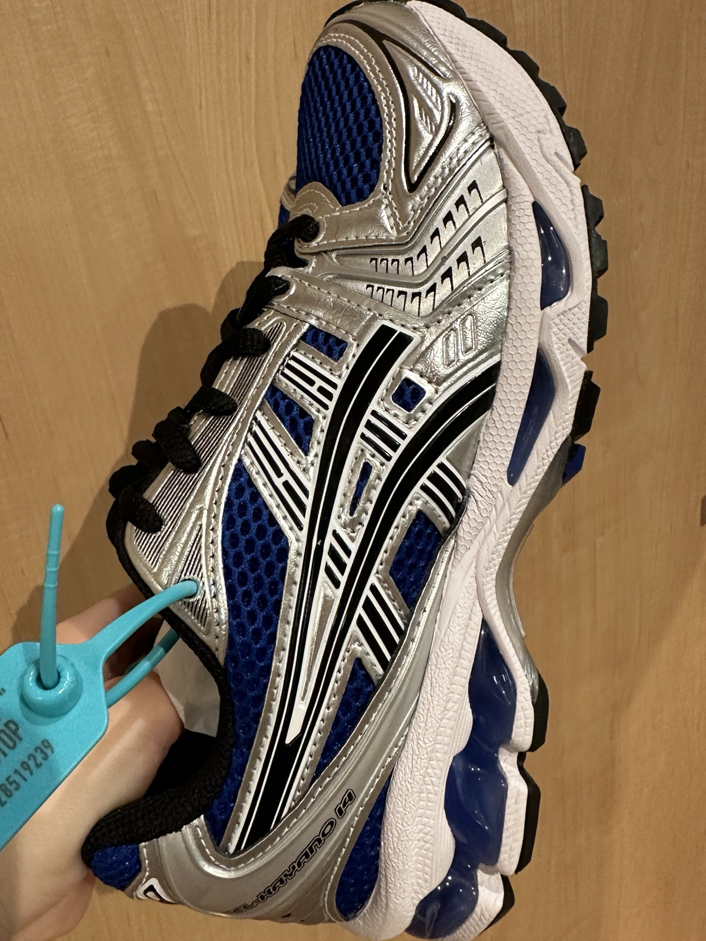 custom review-ASICS Gel Kayano 14 Устойчивый к истиранию Дышащий Низкий Топ Повседневная Беговая Обувь Мужская Серебристо-Синяя