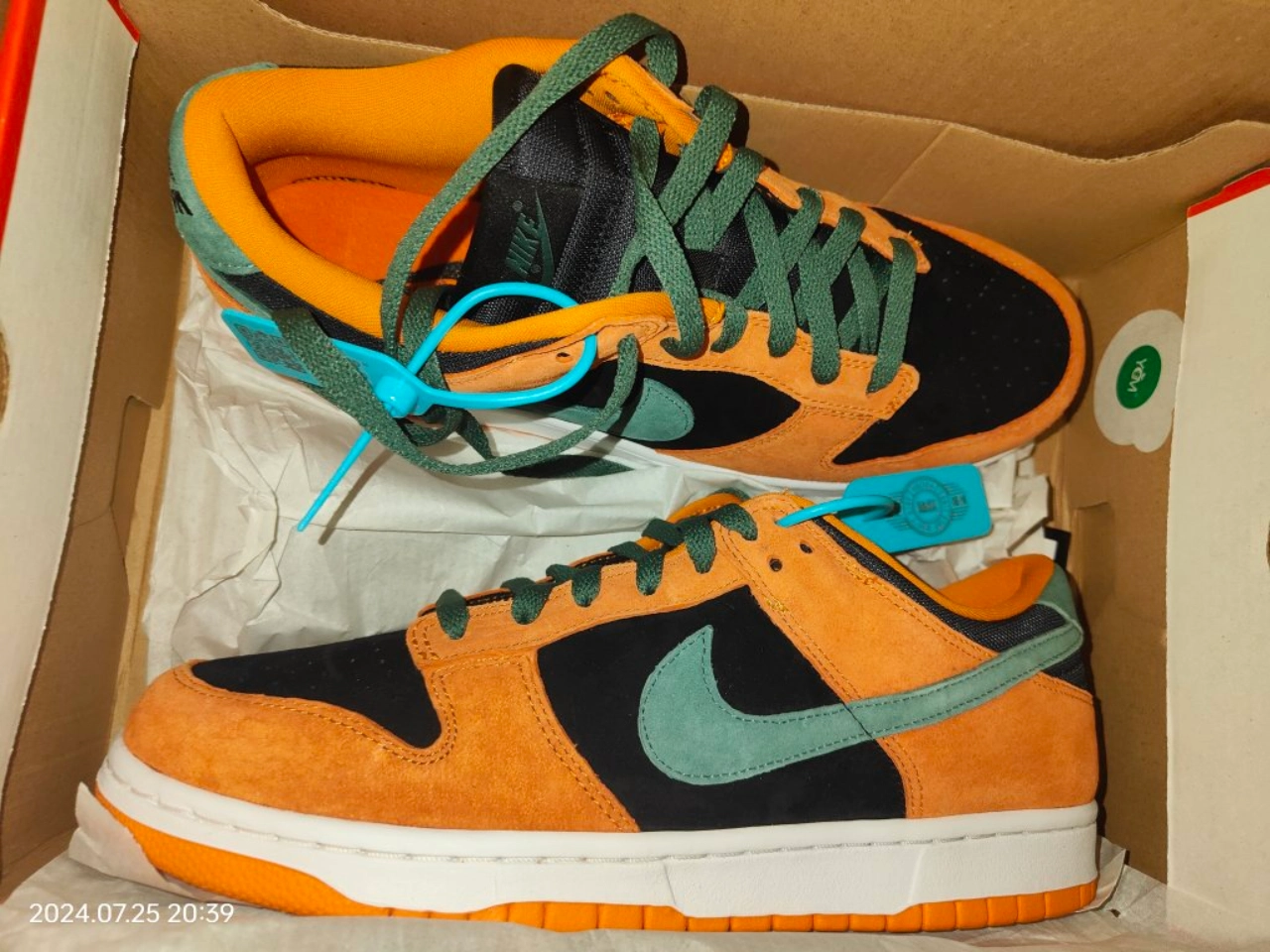 custom review-Nike Dunk Термический Противоскользящий и Устойчивый к Износу Покрытие Низкие Кроссовки для Скейтбординга Унисекс Черный и Оранжевый