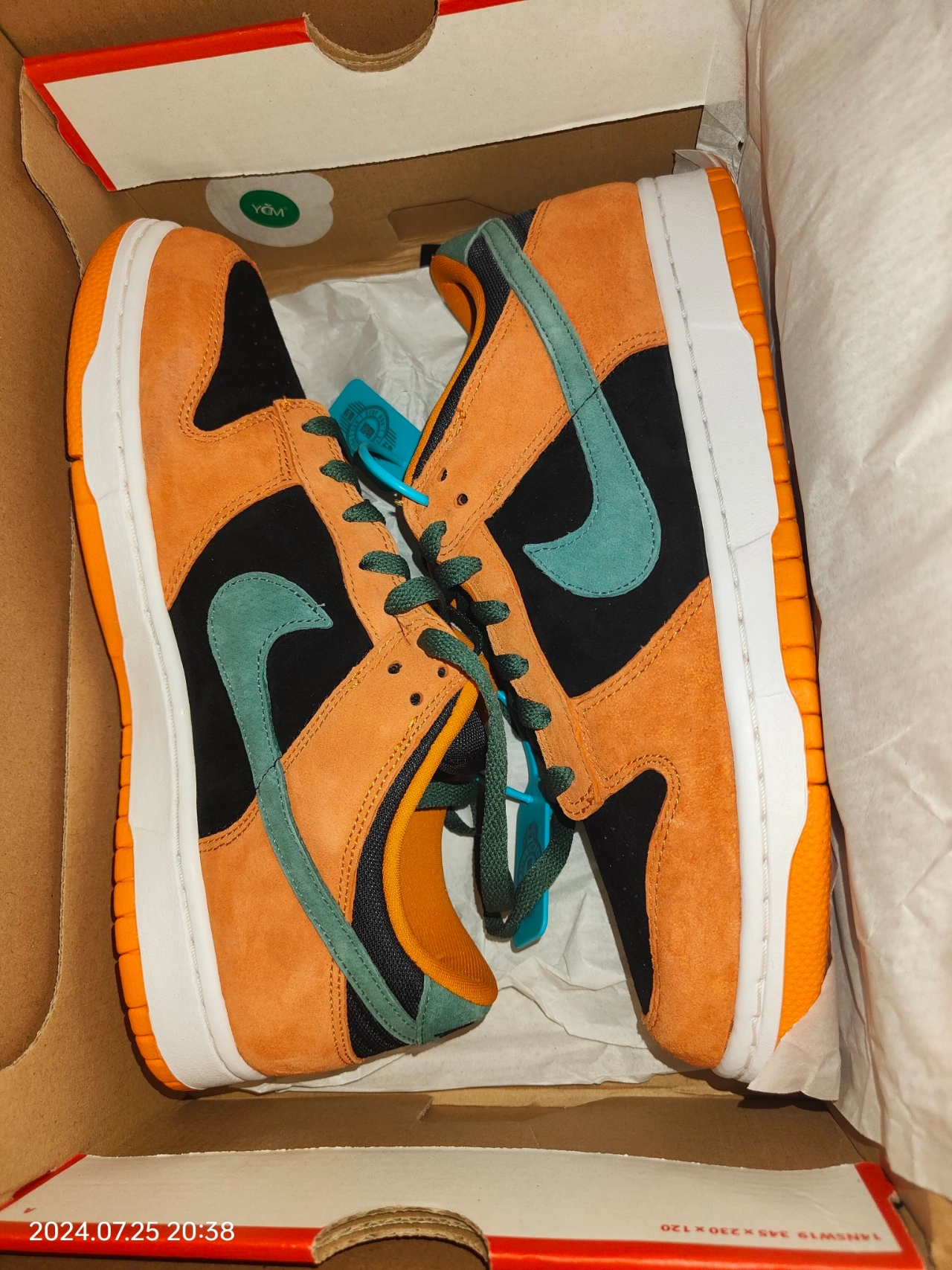 custom review-Nike Dunk Термический Противоскользящий и Устойчивый к Износу Покрытие Низкие Кроссовки для Скейтбординга Унисекс Черный и Оранжевый