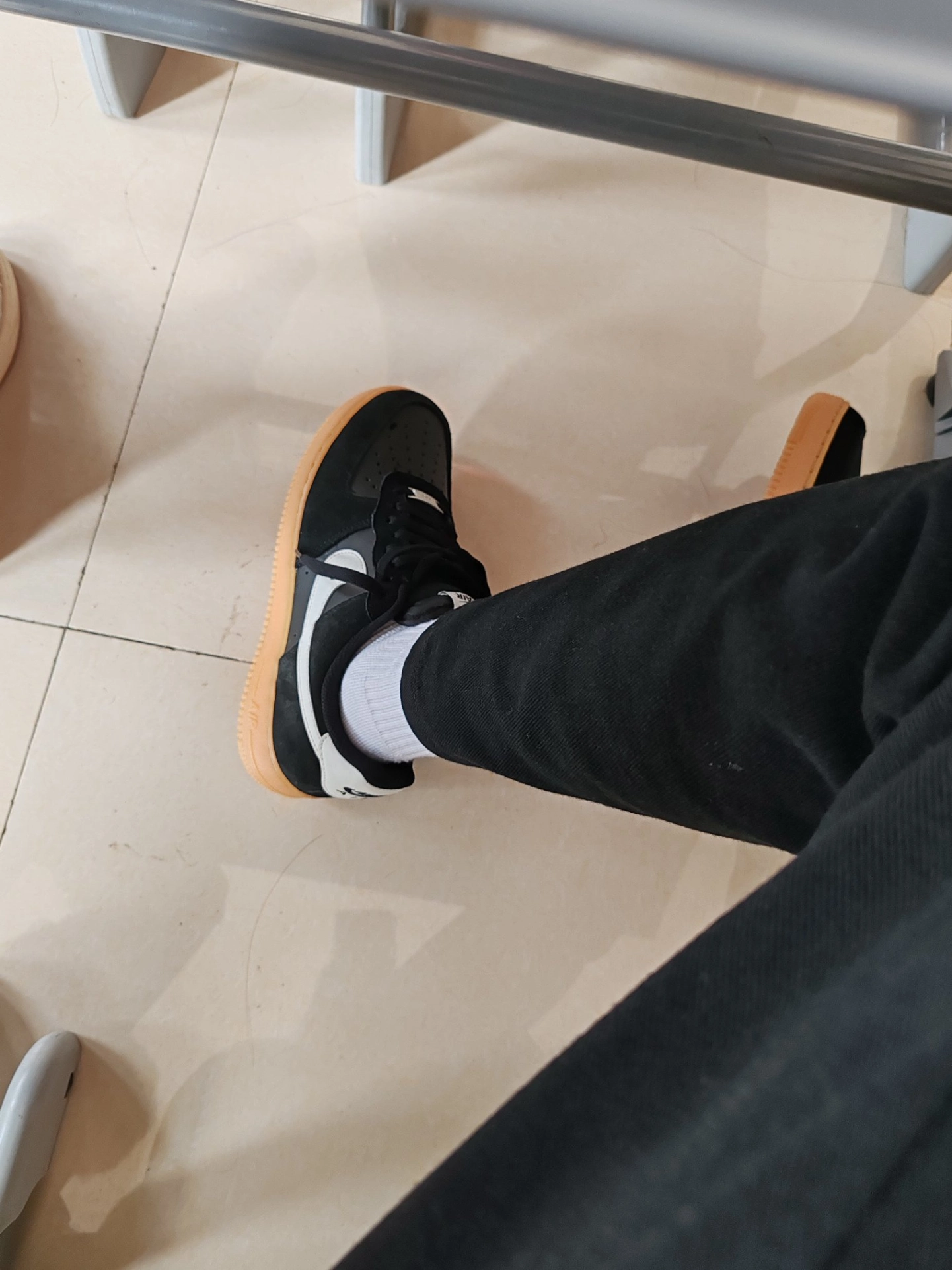 custom review-Nike Air FORCE 1 Low Топ Скейтборд Кроссовки Мужские Черные