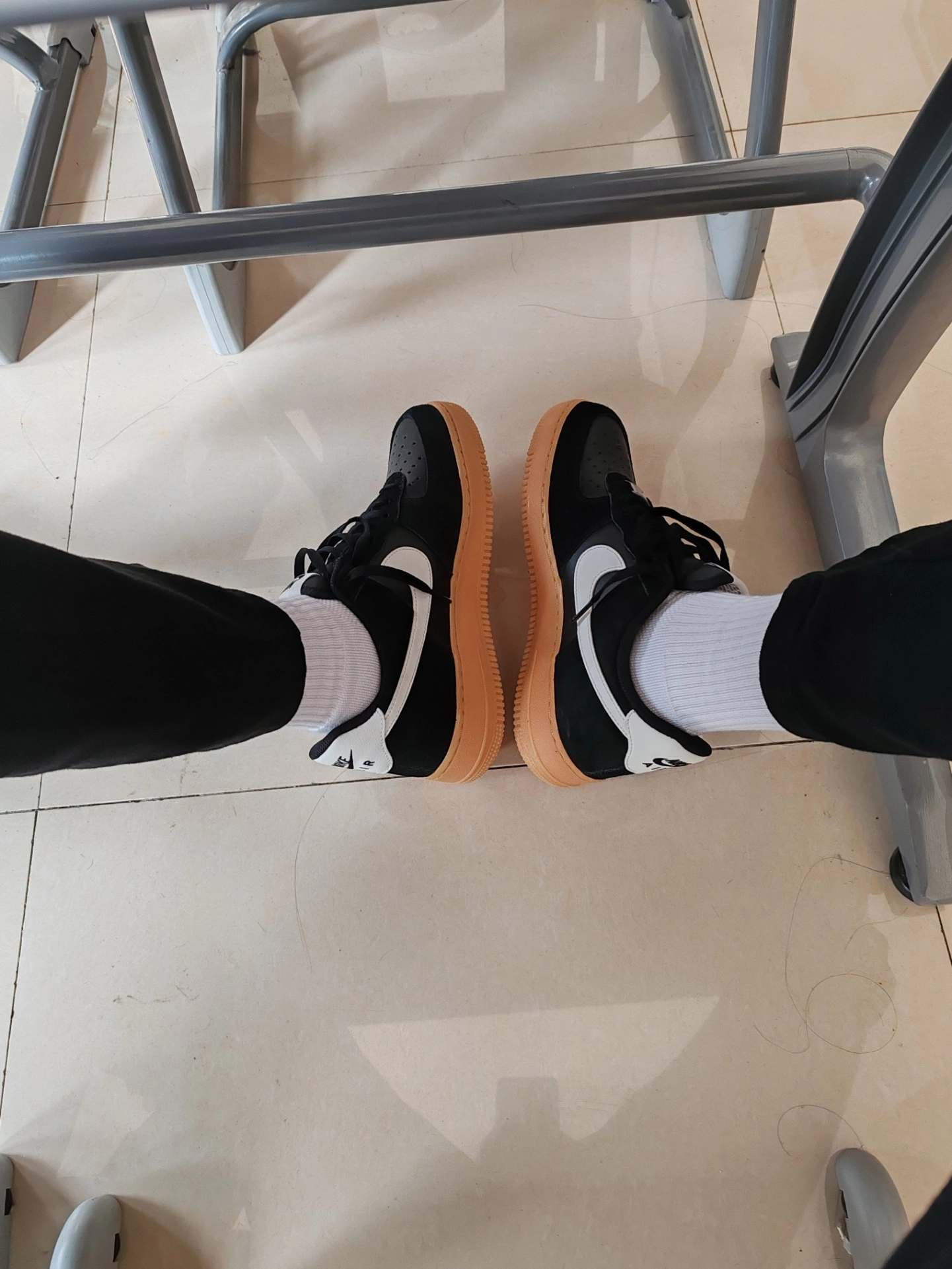 custom review-Nike Air FORCE 1 Low Топ Скейтборд Кроссовки Мужские Черные