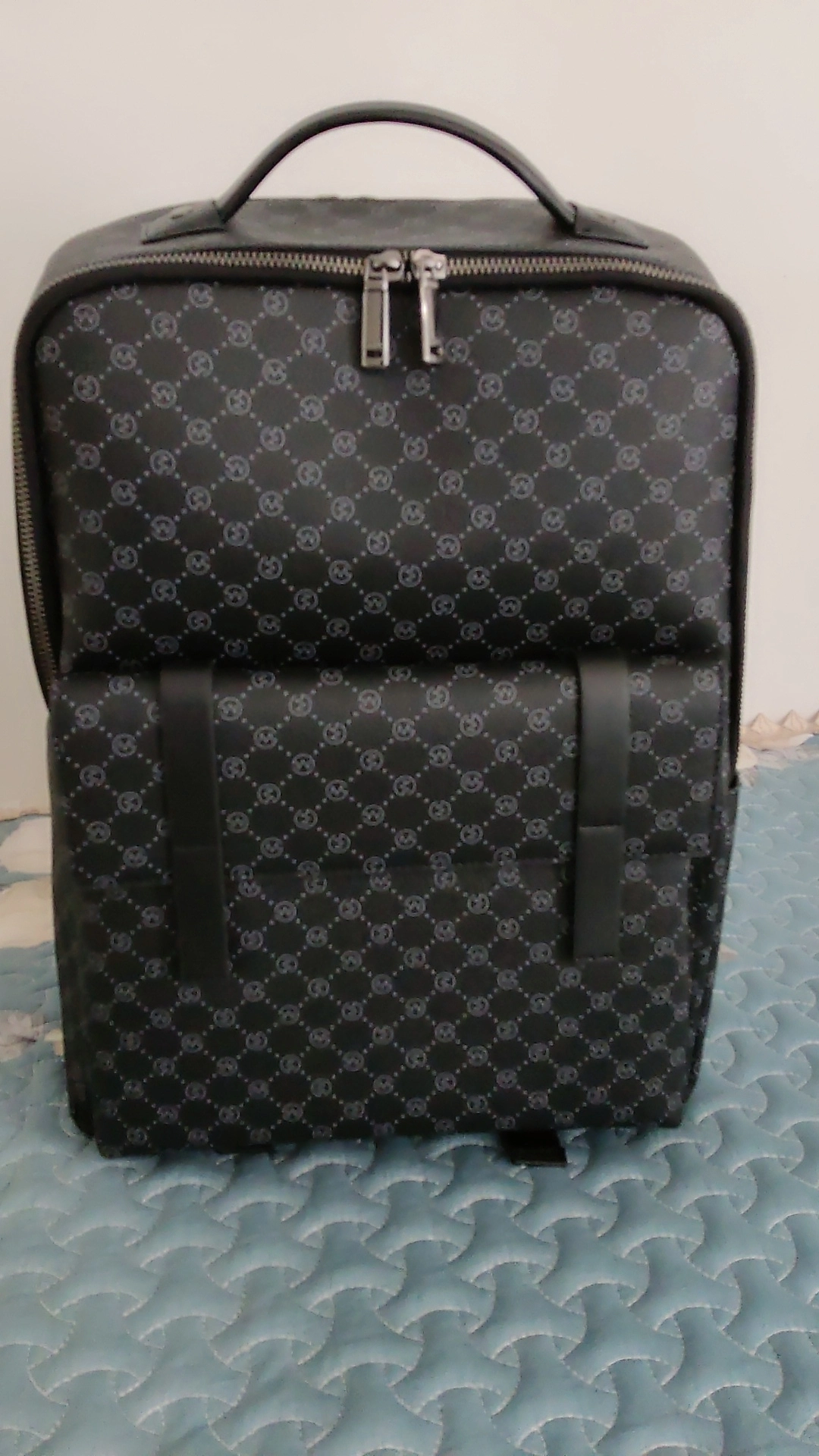 custom review-GOLF PVC Чемодан Рюкзак Большой Мужской Черный