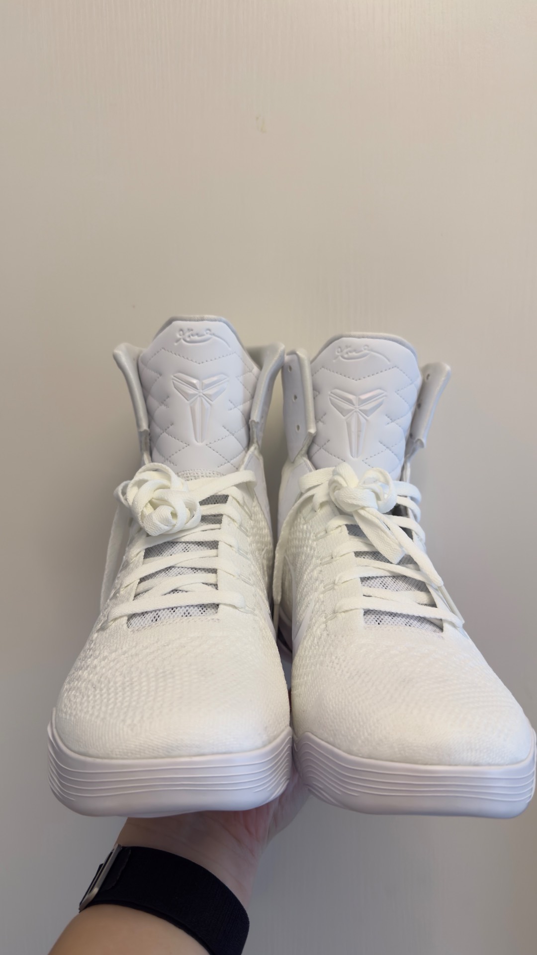 custom review-Nike Kobe 9 High Топ Баскетбольные кроссовки Унисекс Белый Черный