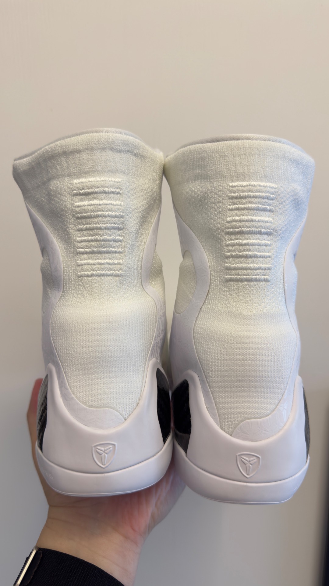 custom review-Nike Kobe 9 High Топ Баскетбольные кроссовки Унисекс Белый Черный