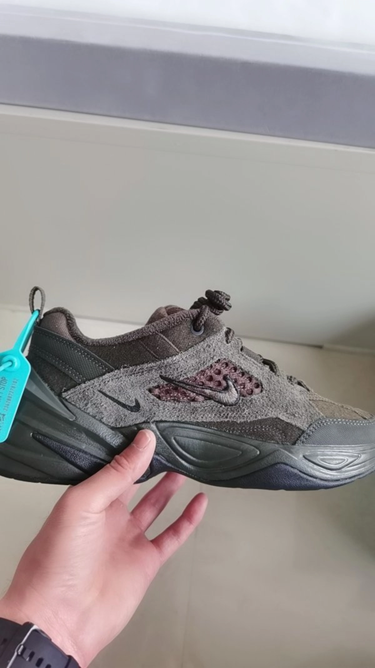 custom review-Nike M2K Tekno SP Sequoia Low Top Crepe Men's Olive Green