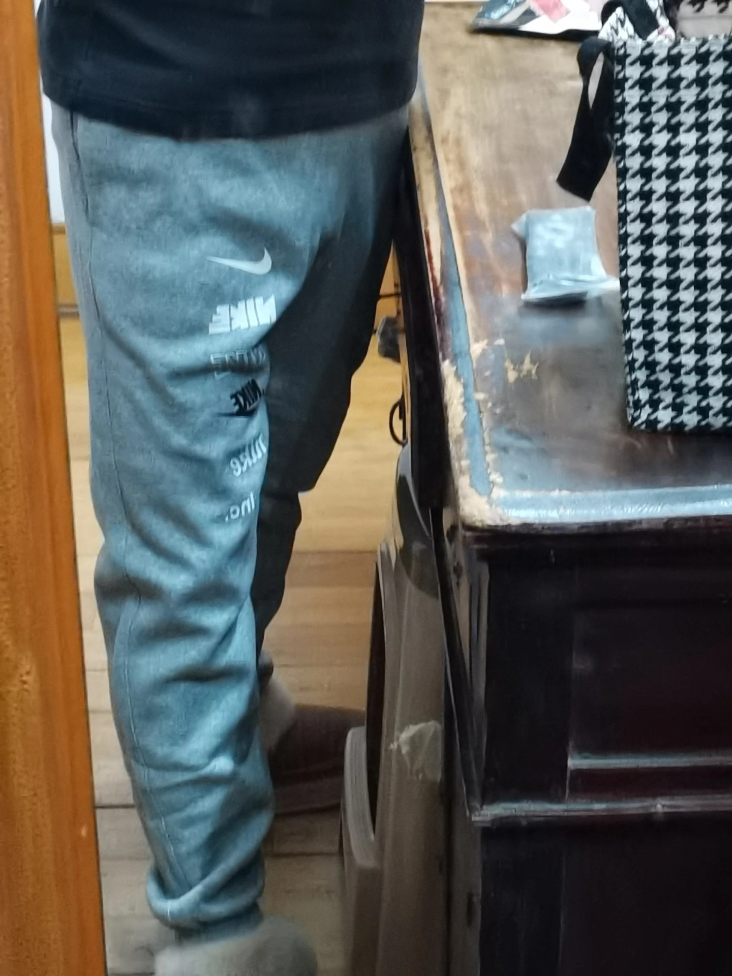 custom review-Найк Вязаные Тренировочные Штаны Мужские Светло-Серые