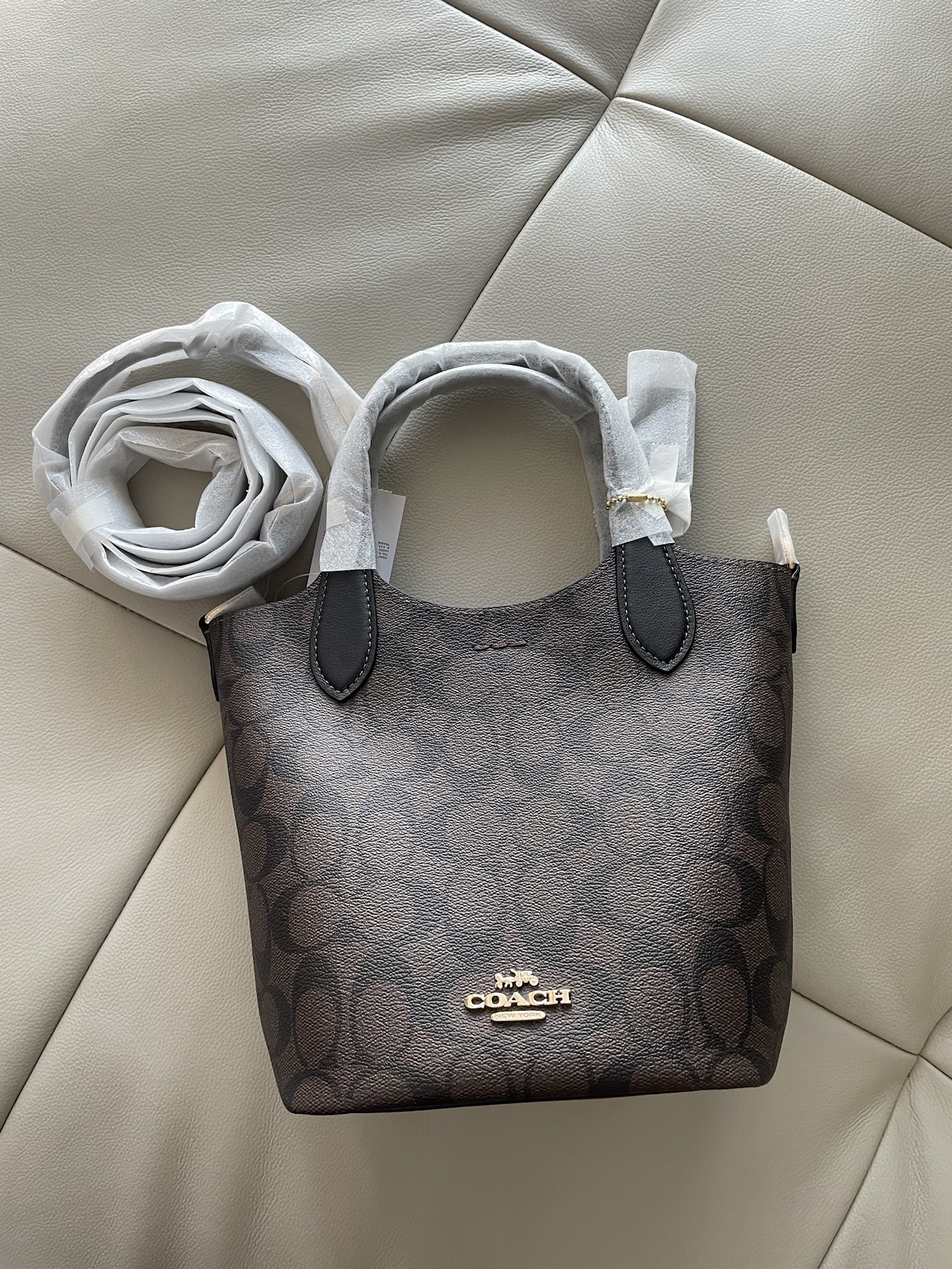 coach 蔻驰hanna17菜篮子包