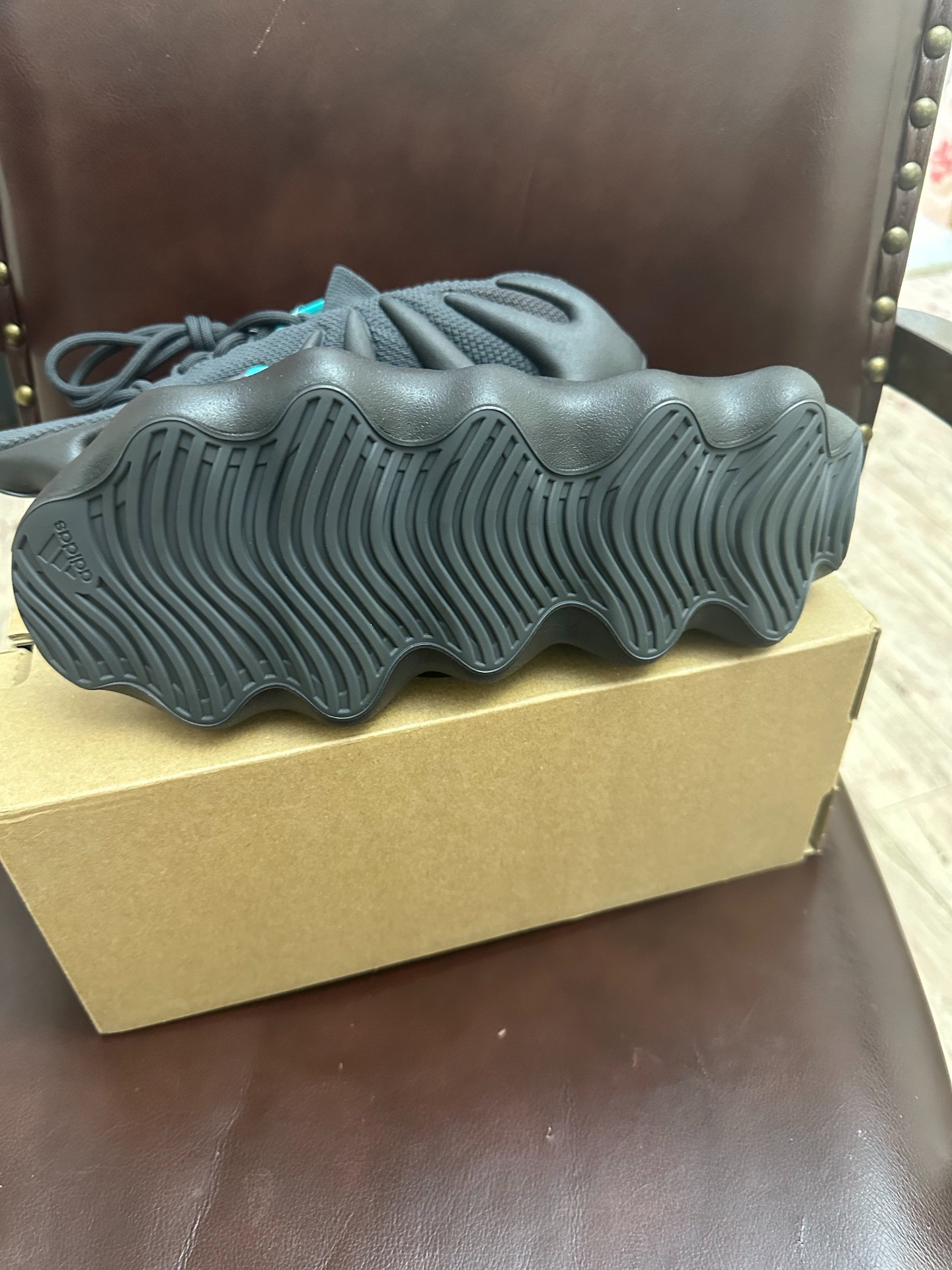 custom review-Adidas Originals Yeezy 450 Черный воин 'Utility Черный' Устойчивый к истиранию Низкий Топ Повседневная обувь Унисекс Черный