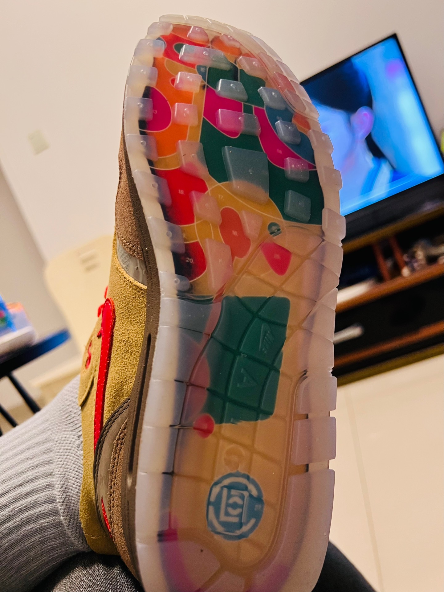 custom review-CLOT x Nike Air Max 1 Low Топ Air Cushion Повседневные Беговые кроссовки Унисекс Коричневый Желтый Китай Ограниченный