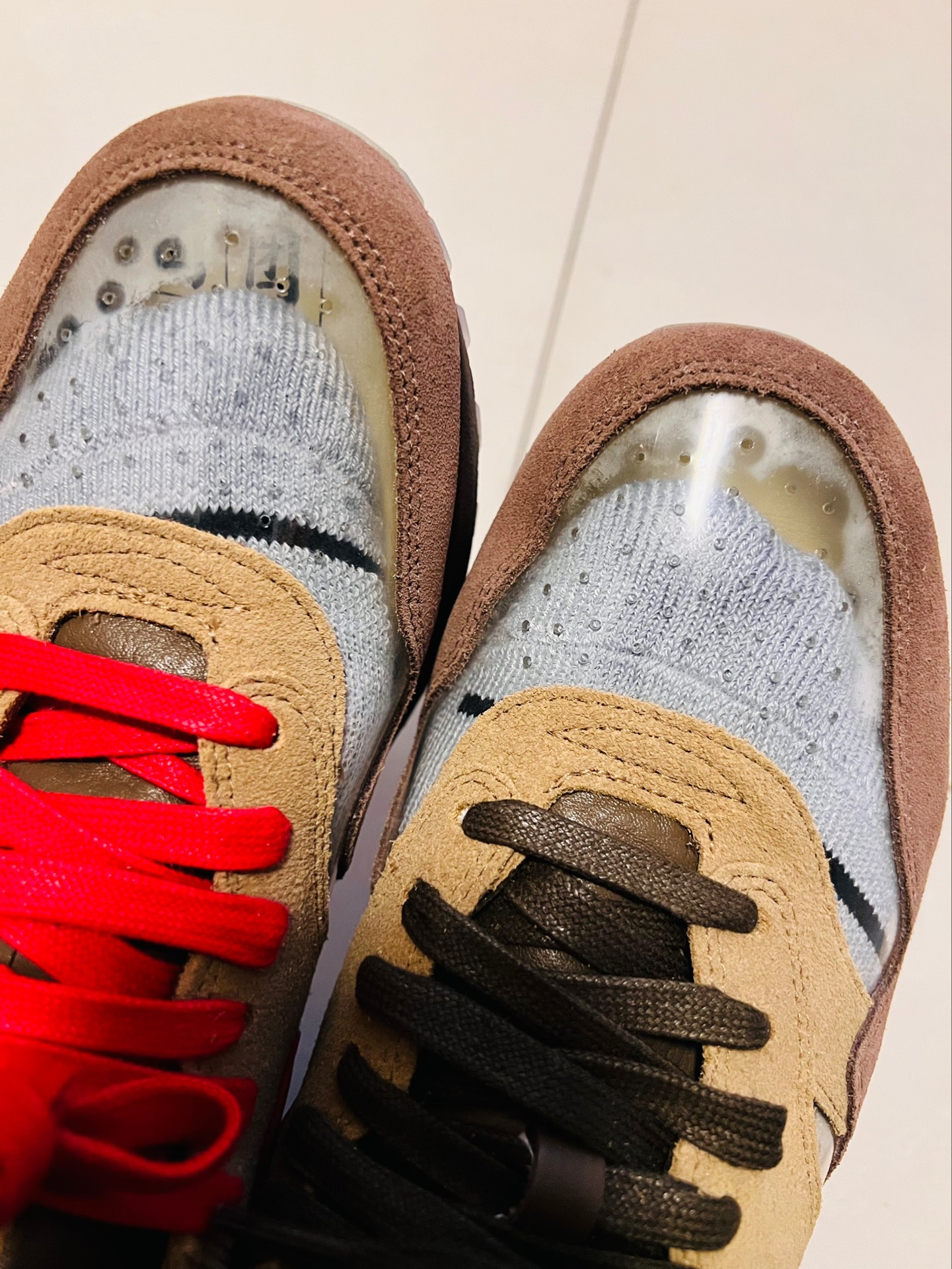 custom review-CLOT x Nike Air Max 1 Low Топ Air Cushion Повседневные Беговые кроссовки Унисекс Коричневый Желтый Китай Ограниченный