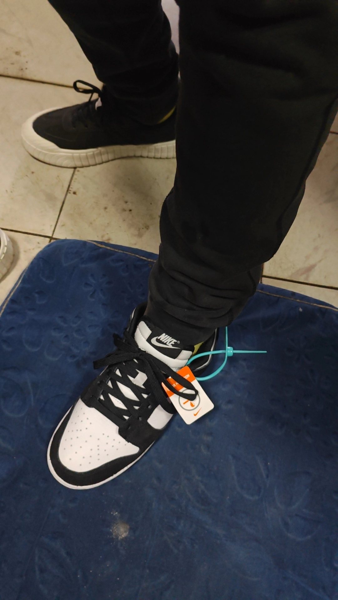 custom review-Nike Dunk Slip Resistant Abrasion Resistant Низкие Скейтбординг Кроссовки Унисекс Черный Белый