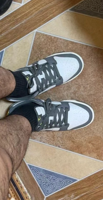 custom review-Nike Dunk Low Next Nature Амортизация Устойчивый к истиранию Дышащий Низкий Топ Скейтбординг Мужской Белый Серый