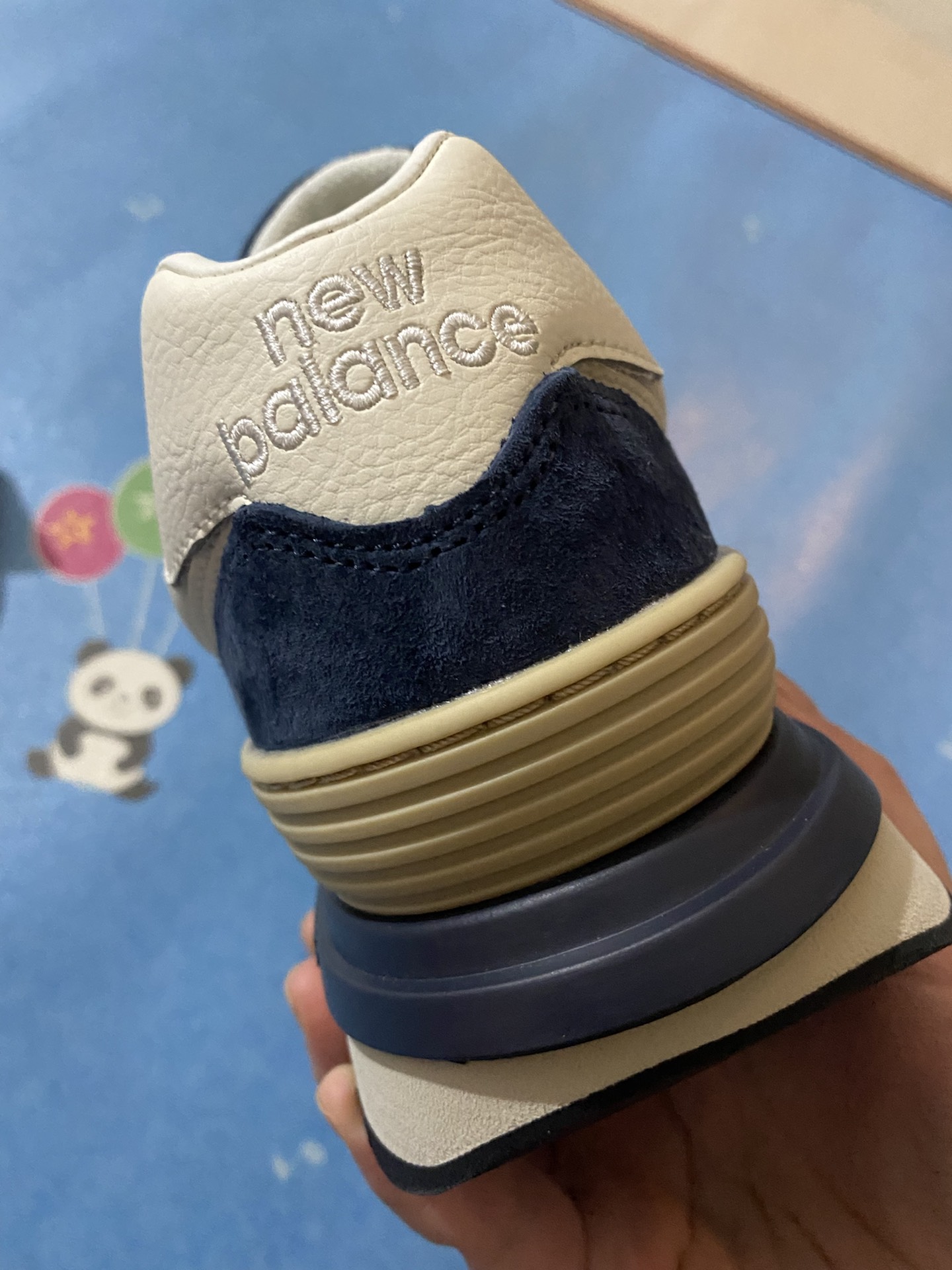 custom review-New Balance NB 574 Амортизация Покрытие Легкий Низкий Топ Беговые кроссовки Унисекс Синий Белый