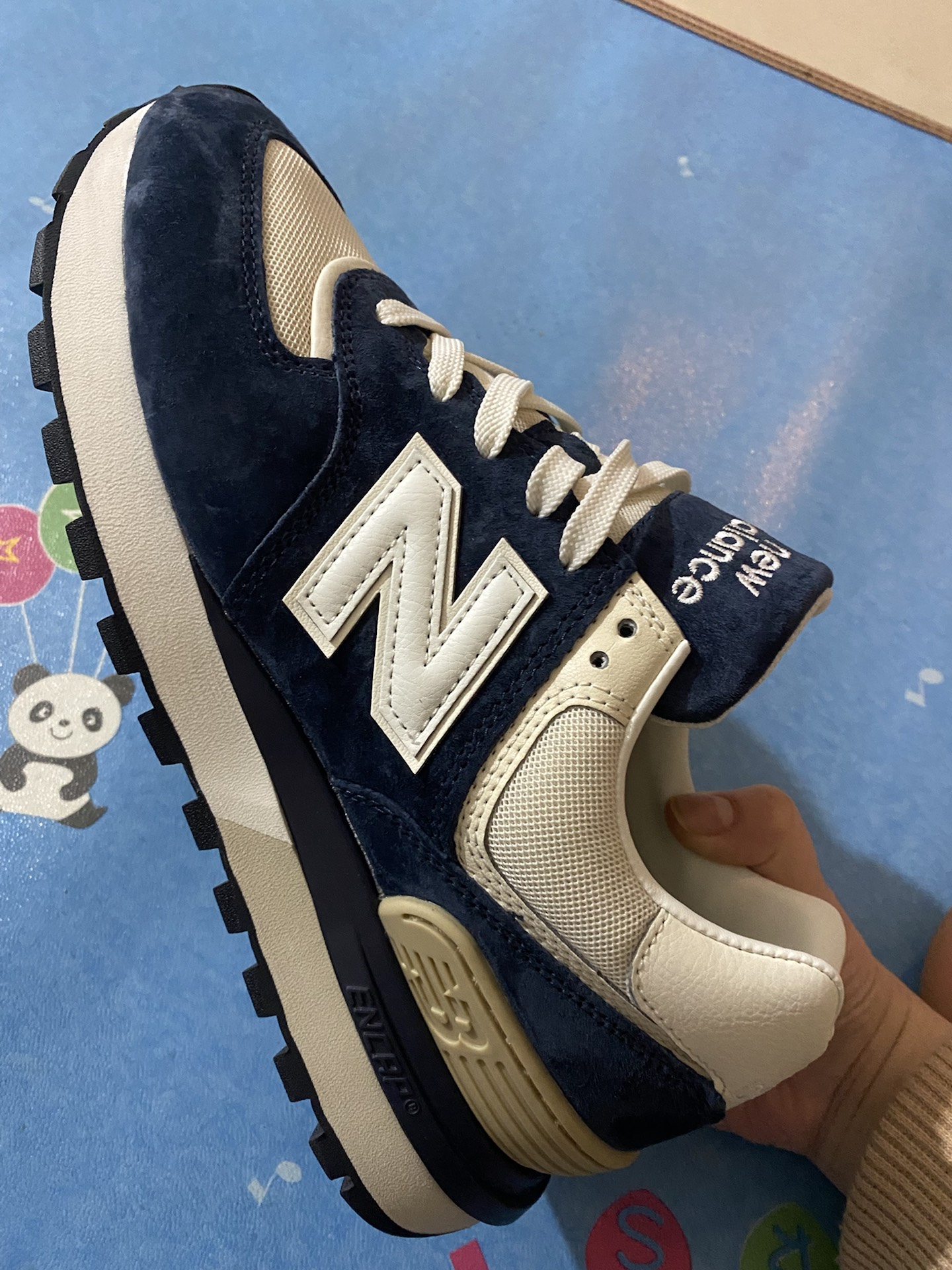 custom review-New Balance NB 574 Амортизация Покрытие Легкий Низкий Топ Беговые кроссовки Унисекс Синий Белый