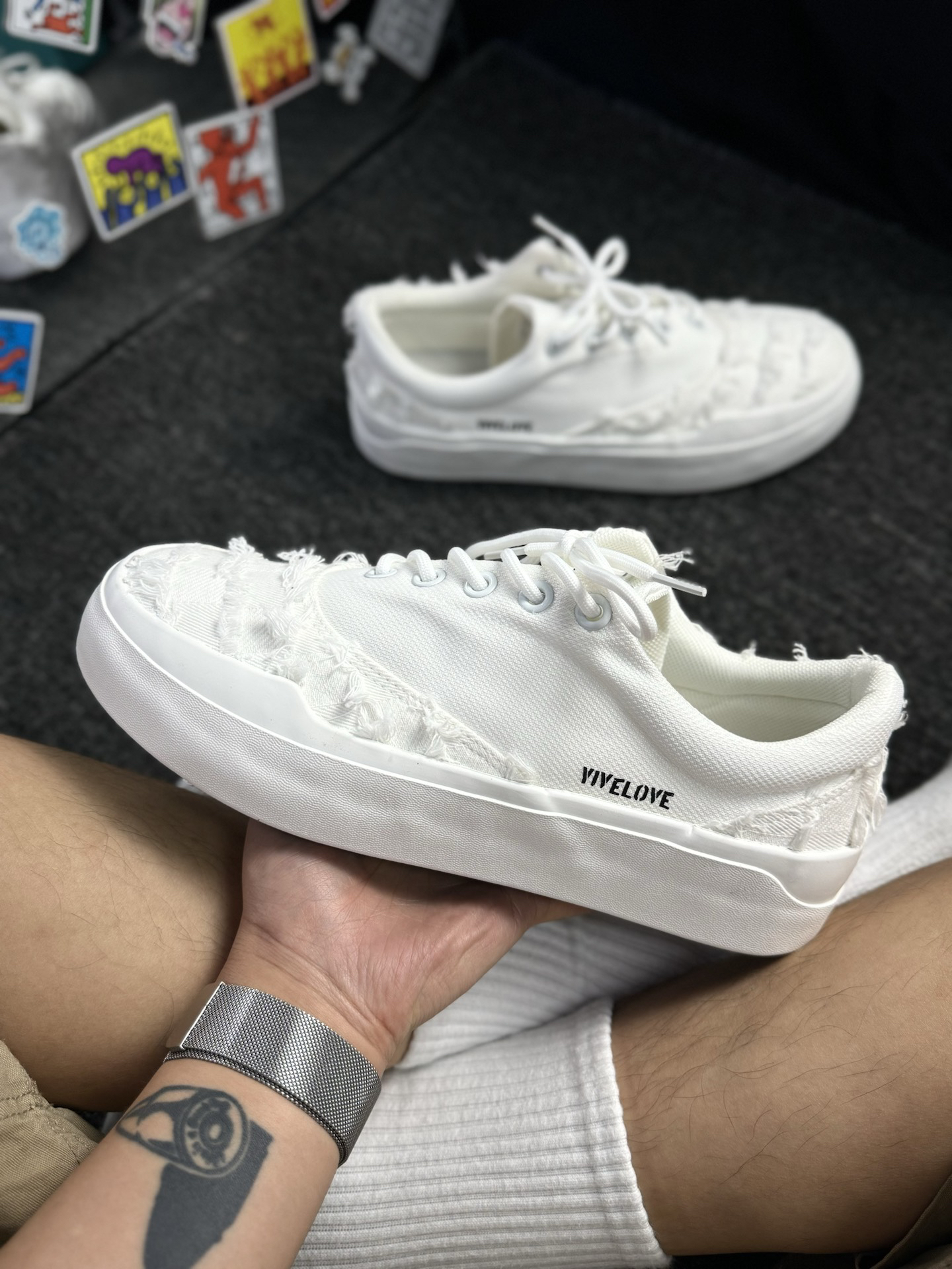 白色帆布鞋得是夏天的搭子吖