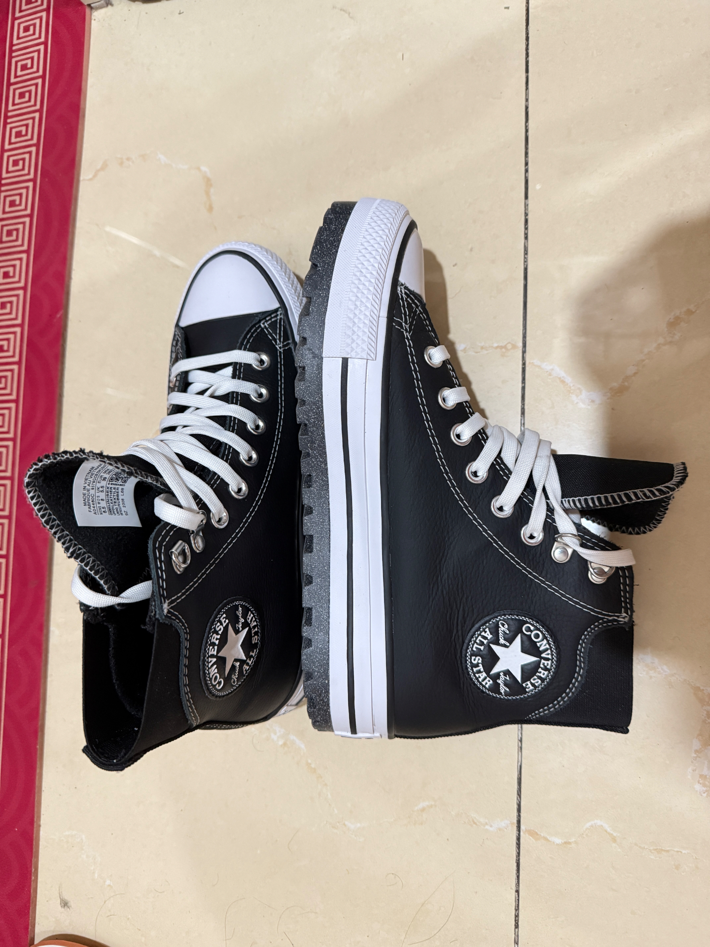 custom review-Converse Chuck Taylor All Star Водонепроницаемый Термозащита Амортизаторы Высокий Топ Кеды Унисекс Черный