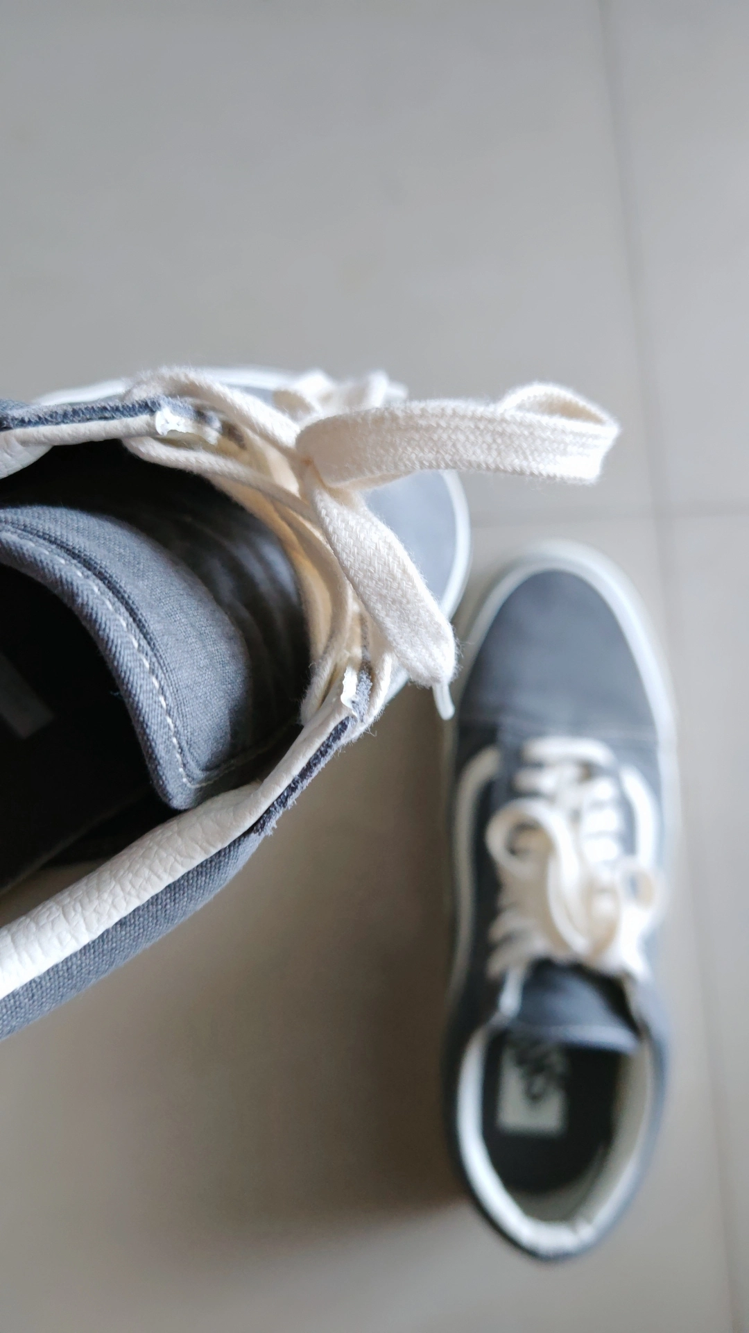 custom review-Vans Old Skool Амортизация Низкие Кроссовки для Скейтбординга Унисекс Серый Белый