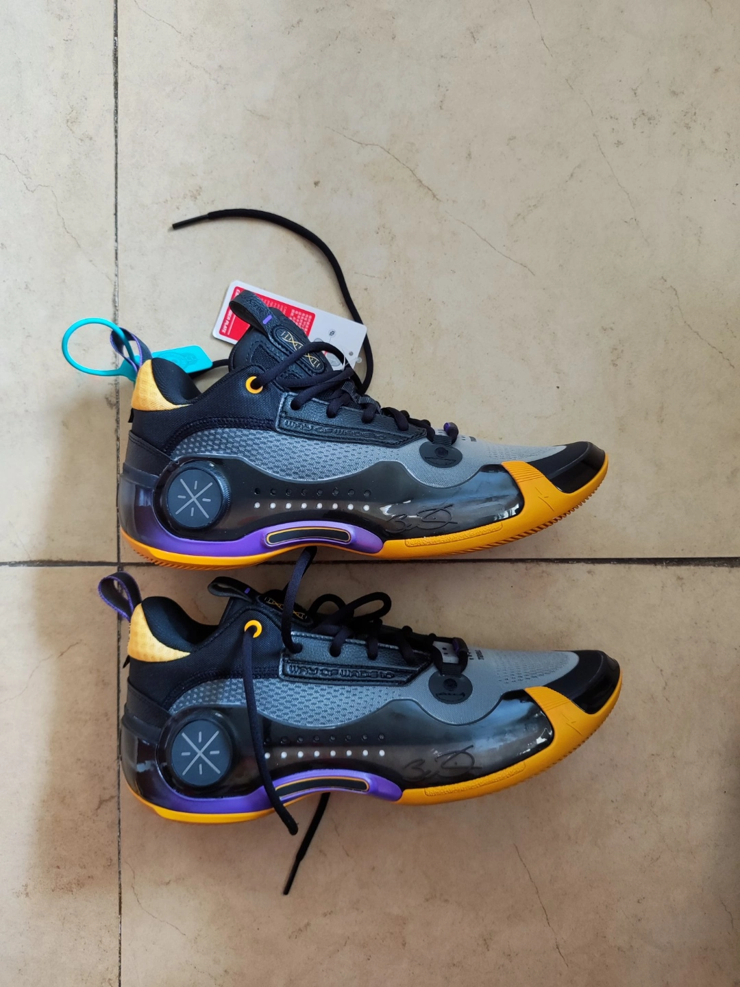 custom review-Подкладка WOW 10 Way of Wade 10 'Гостевой' Городской Джерси Амортизация Низкий Топ Баскетбольные Кроссовки Мужской Черный Желтый