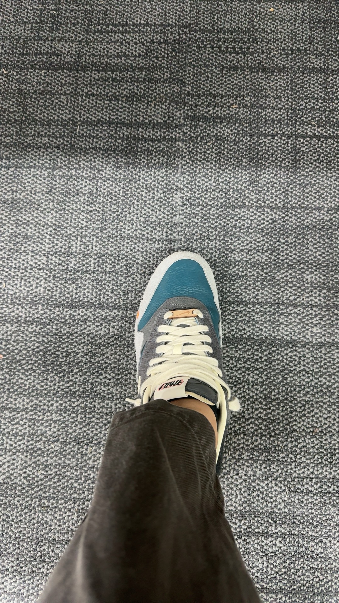 custom review-Kasina x Nike Air Max 1 Low Топ Повседневные Беговые Кроссовки Унисекс Серый Синий