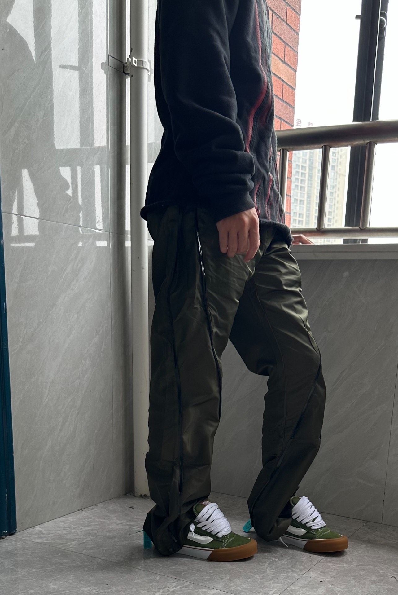 custom review-Vans Knu Skool Устойчивые к истиранию низкие кроссовки для скейтбординга унисекс зеленые