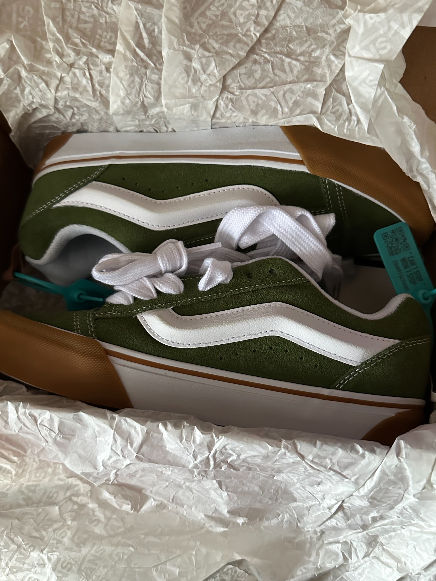 custom review-Vans Knu Skool Устойчивые к истиранию низкие кроссовки для скейтбординга унисекс зеленые