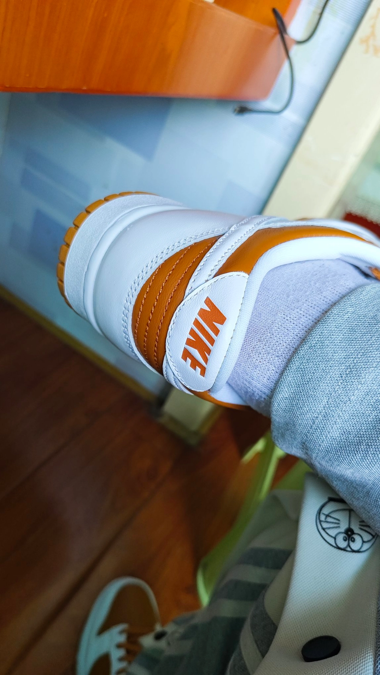 custom review-Nike Dunk 'Темный Curry' Slip-Resistant Low Top Скейтборд Кроссовки Мужские Белый Коричневый