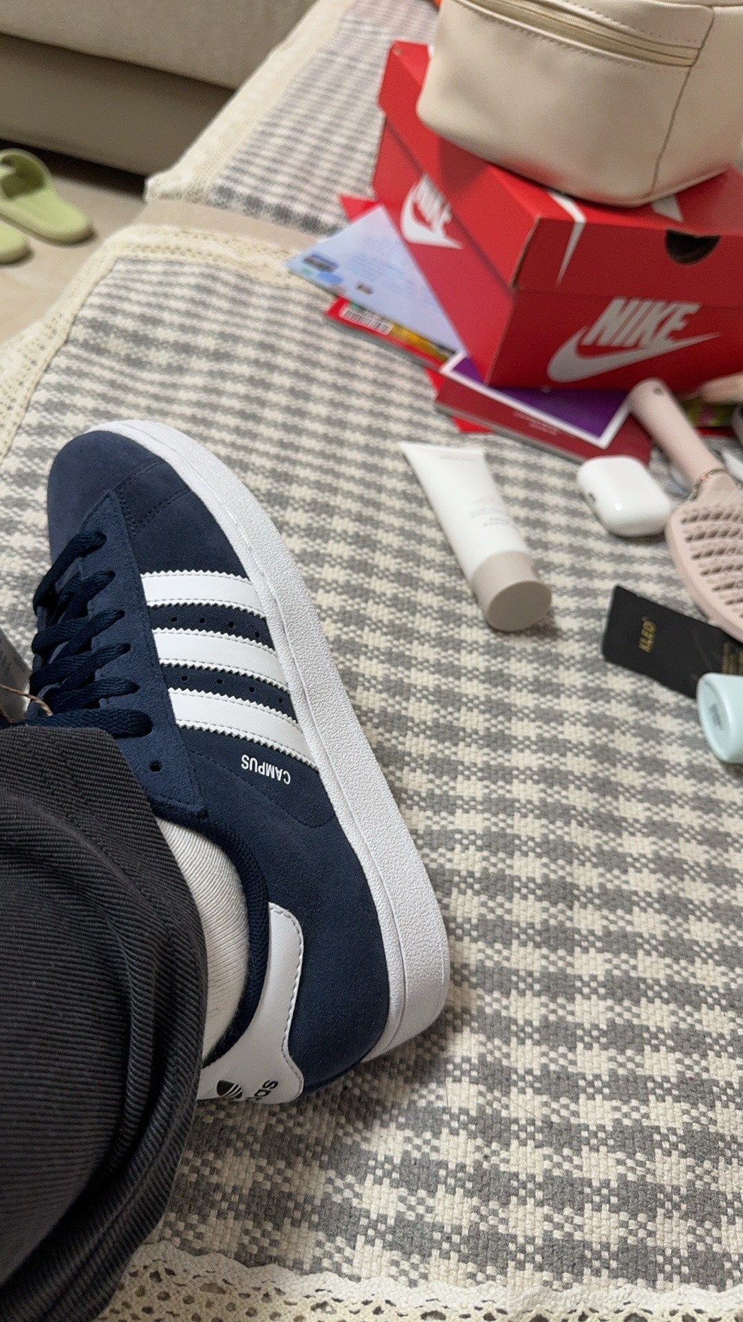 custom review-Adidas Originals Campus 2 Low Топ Скейтборд Кроссовки Унисекс Синий Белый