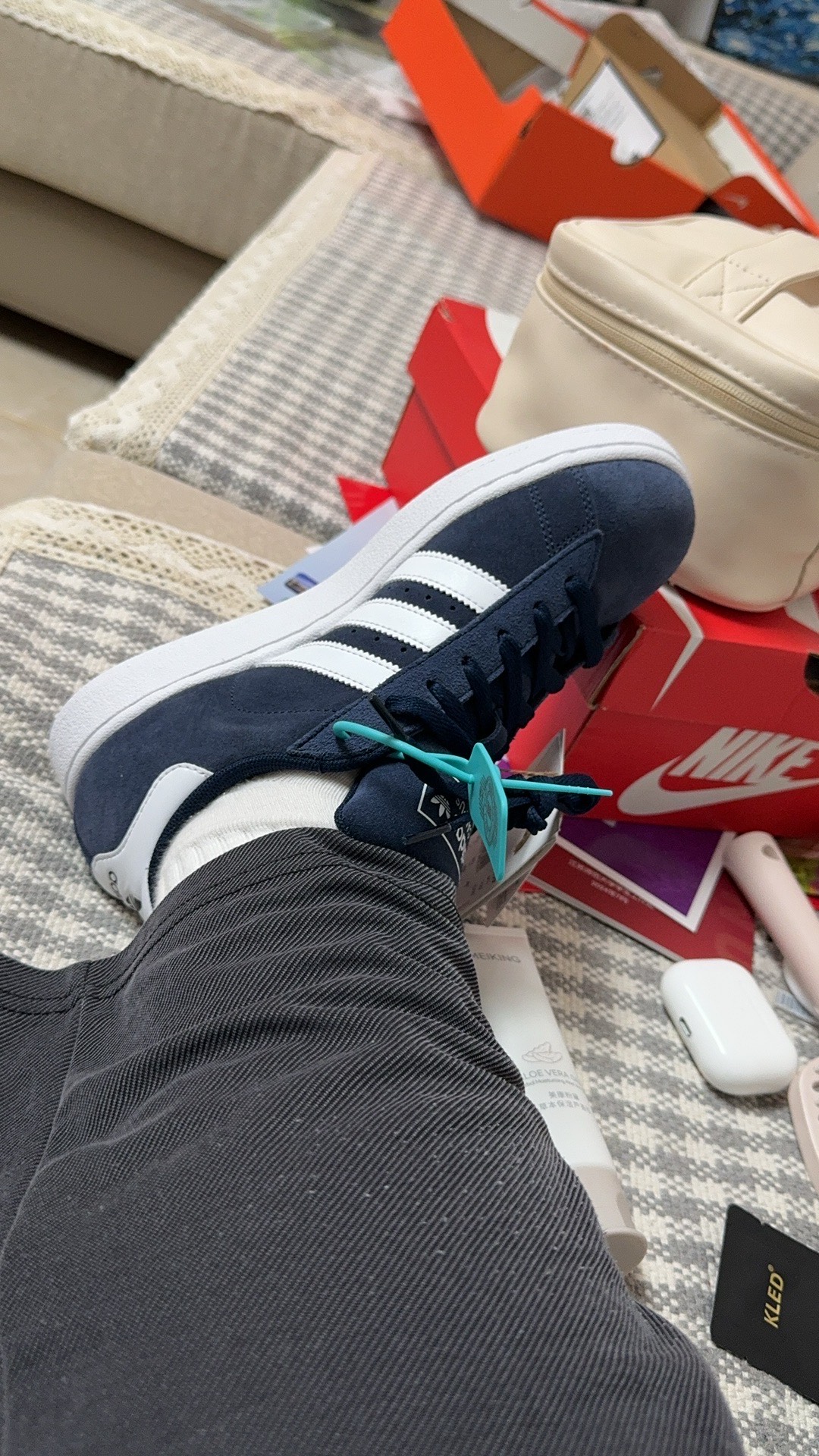 custom review-Adidas Originals Campus 2 Low Топ Скейтборд Кроссовки Унисекс Синий Белый