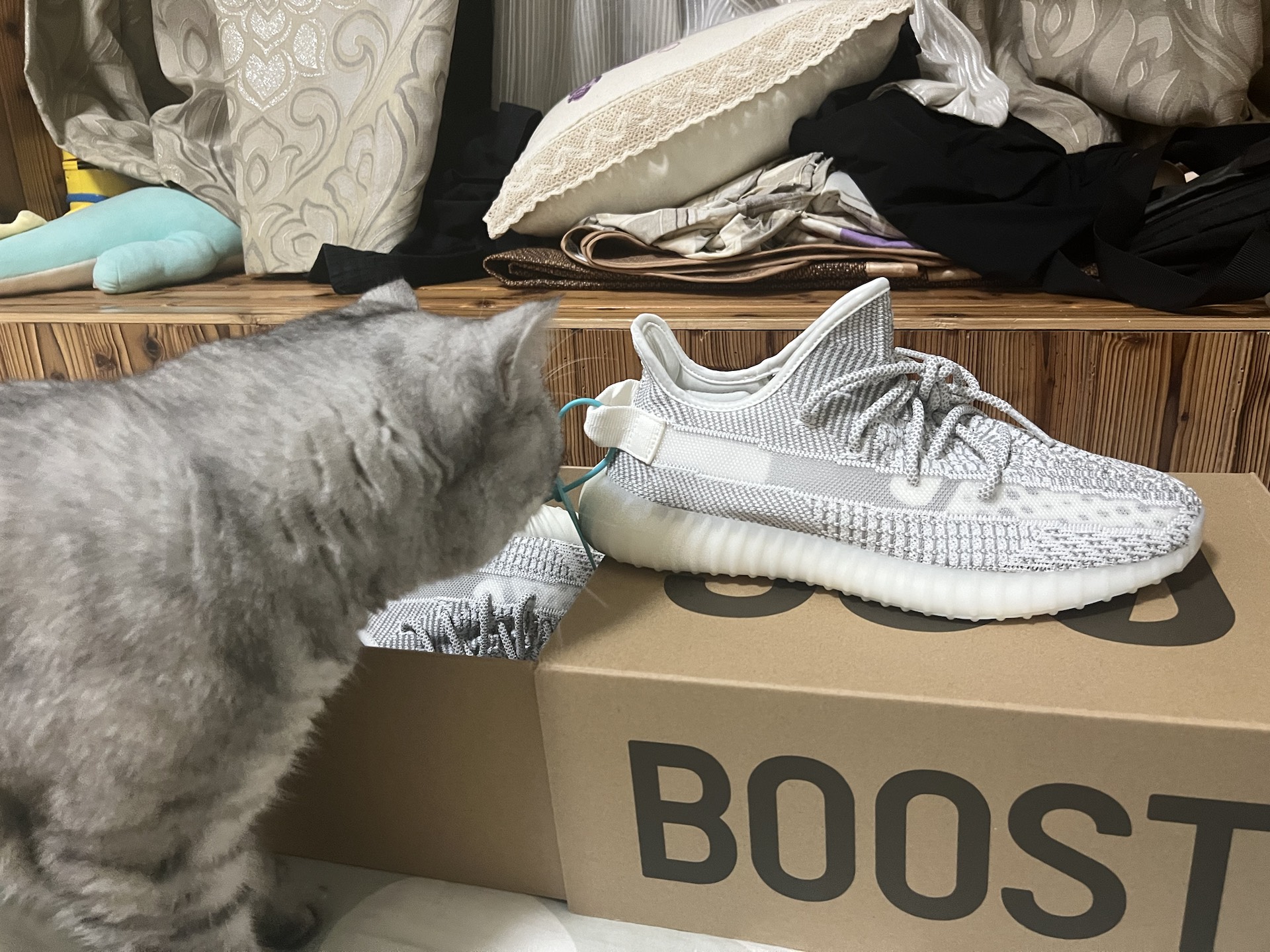 custom review-Adidas Originals Yeezy Boost 350 V2 Статический Slip-Resistant Низкий Топ Повседневная Обувь Унисекс Серый Белый Выпуск 2023