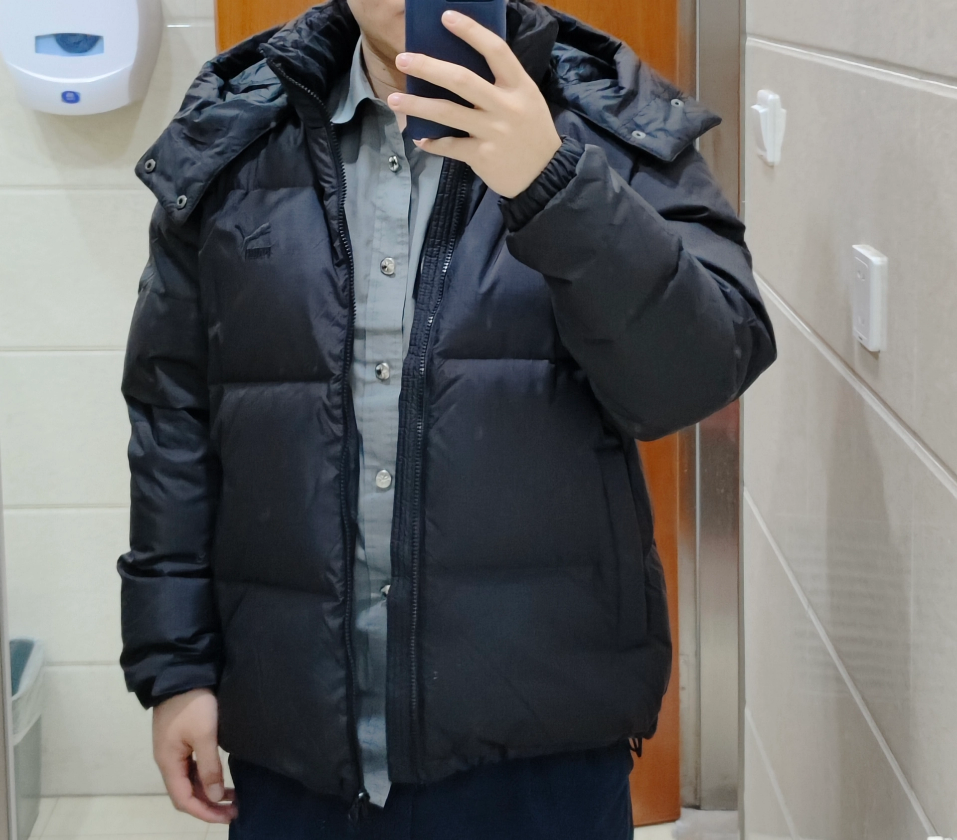 custom review-PUMA Черный Мужской Пуховик