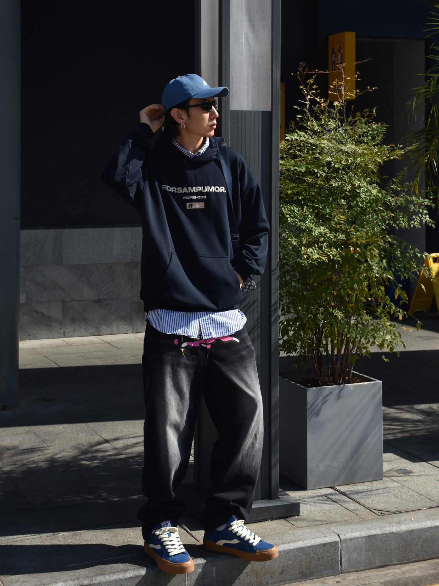 初秋潮男美式街头运动穿搭