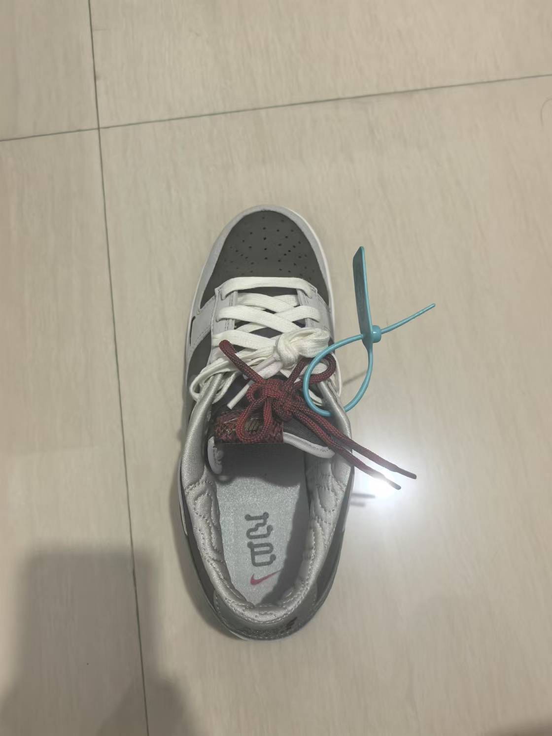 custom review-Nike Dunk Slip-on Устойчивый к истиранию Низкий Топ Скейтбординг Кроссовки Унисекс Белый Зеленый