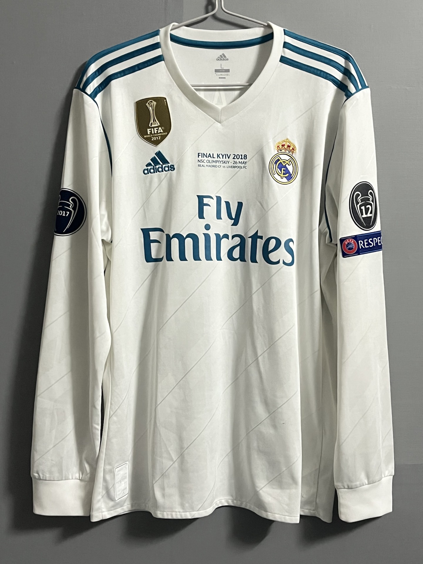 c罗在皇马的最后一件球衣