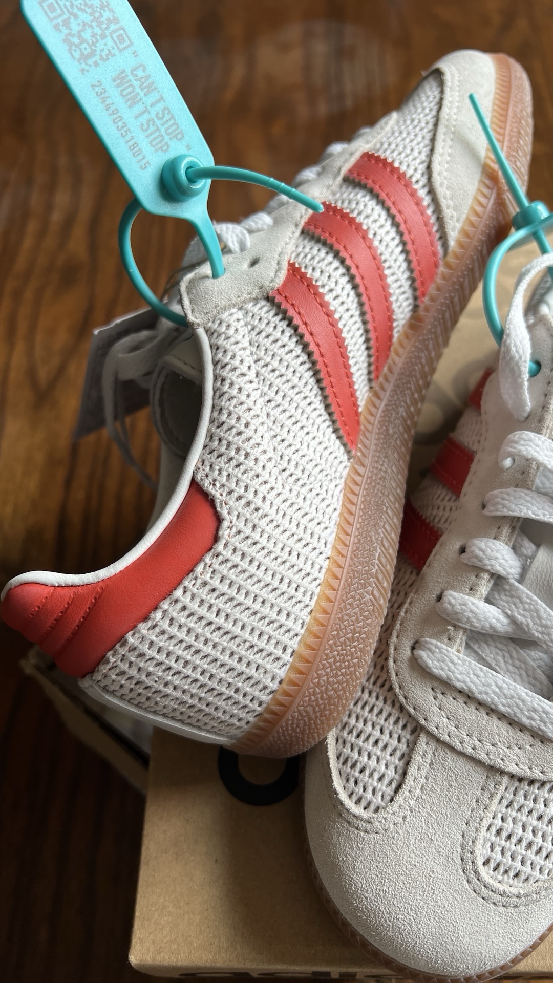 custom review-Adidas Originals Samba Устойчивые к истиранию Дышащие Низкие Кроссовки для скейтбординга Унисекс Белый Красный